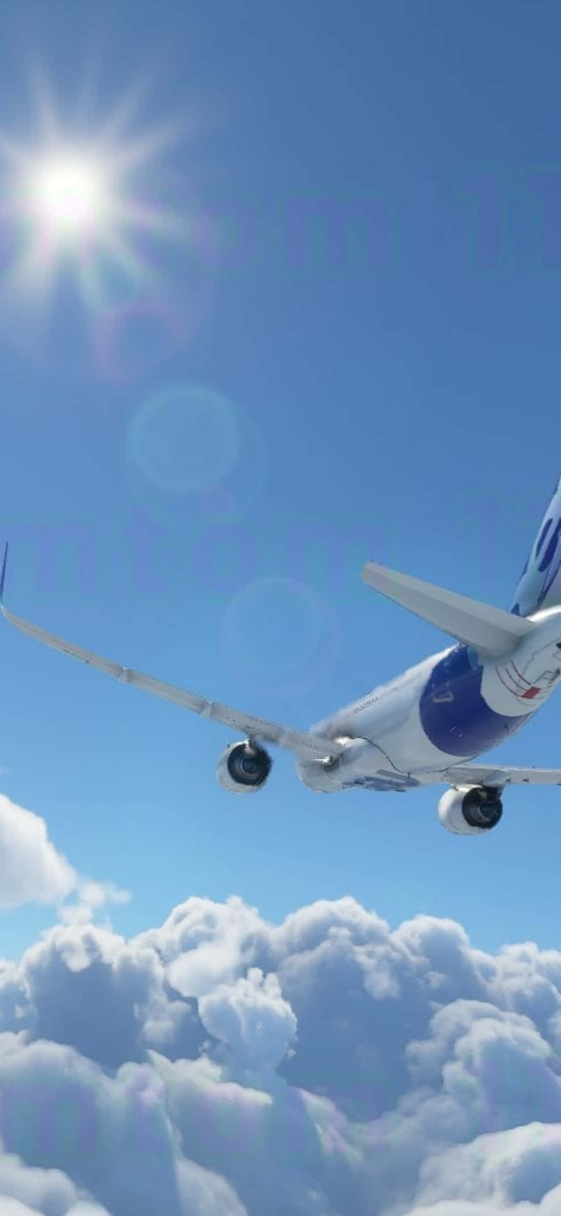 Verken Nuwe Wêrelde met iPhone Xs Microsoft Flight Simulator Muurpapier