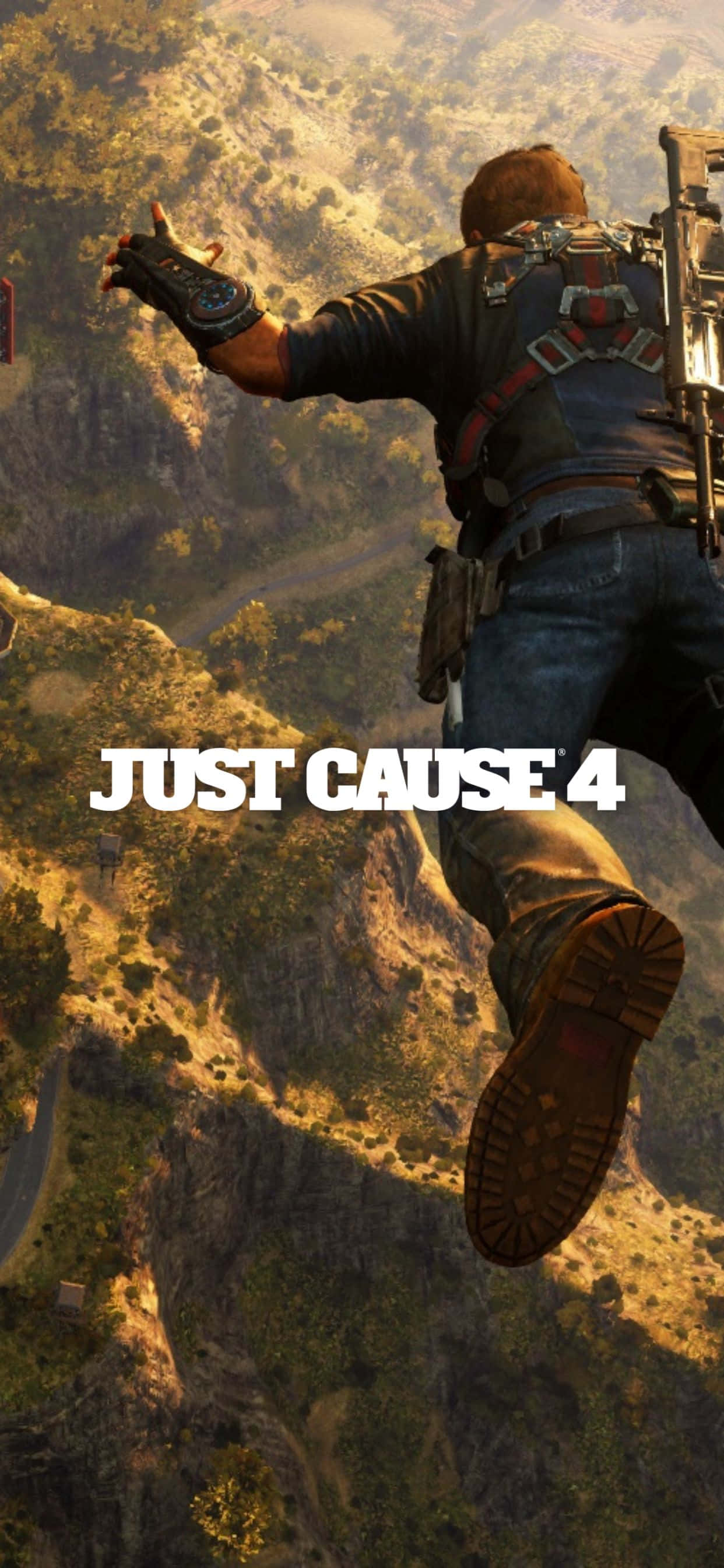 Verken nuwe wêrelde en word 'n onstuitbare agent van chaos met Just Cause 4 op jou iPhone Xs Max Muurpapier