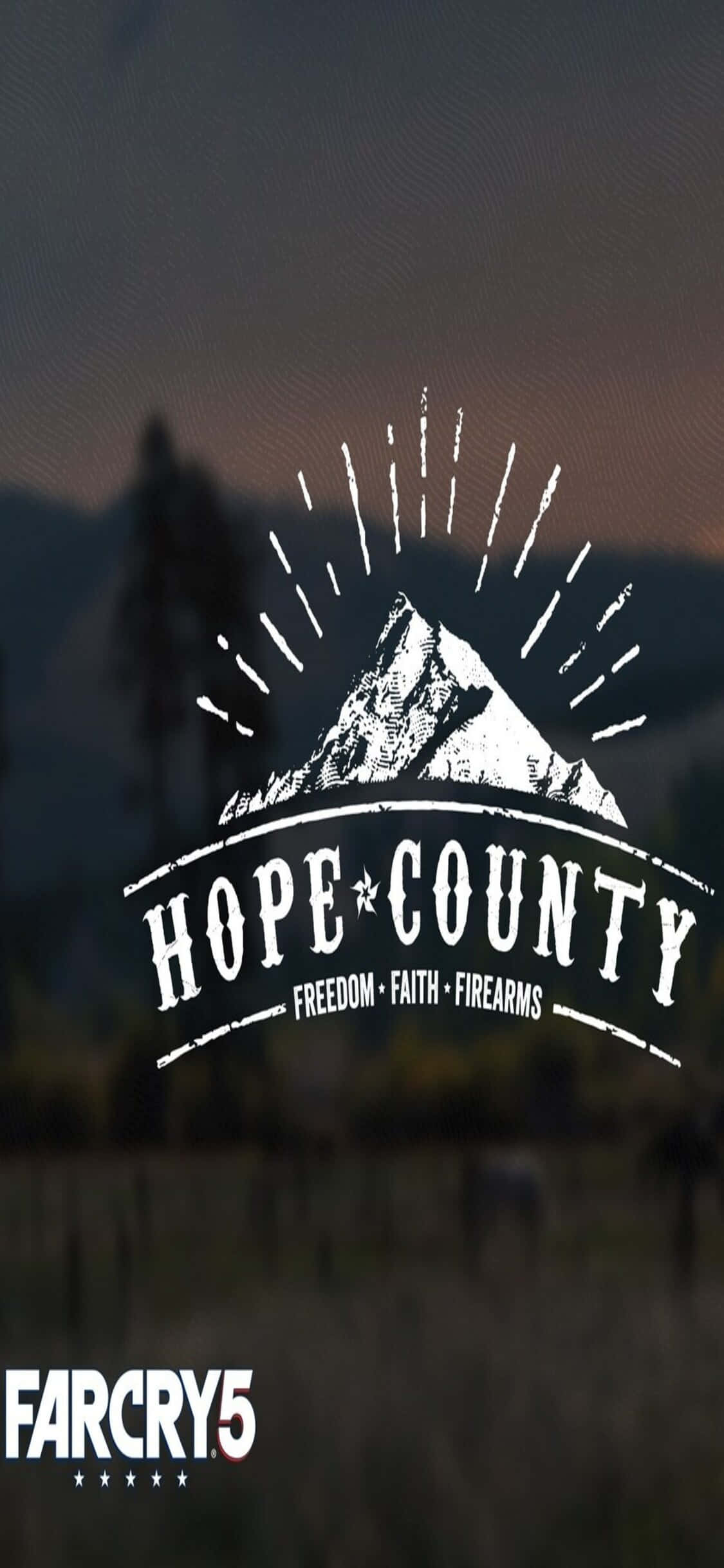 Verloor jouself in grafies intense Far Cry 5 op jou luukse iPhone Xs Muurpapier