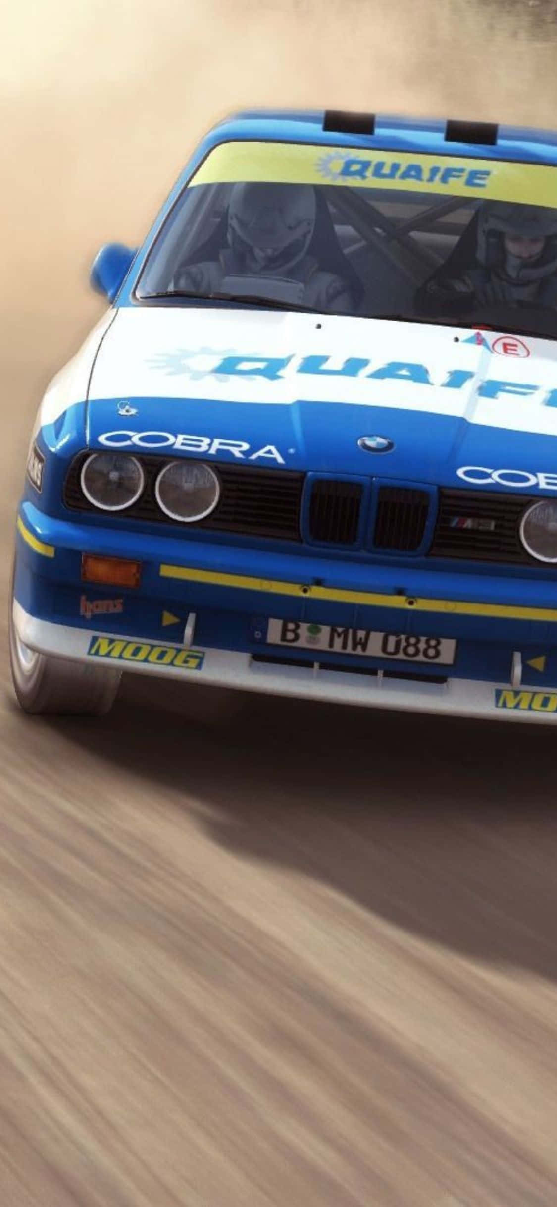 Verower die grondpad met iPhone Xs Dirt Rally! Muurpapier
