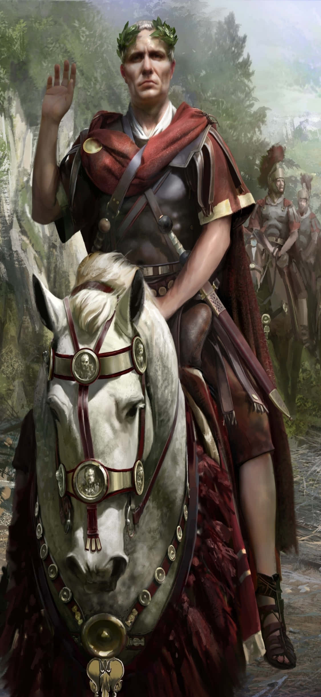 Verower tydlose ryke in Total War Rome 2, met die krag van iPhone Xs Muurpapier