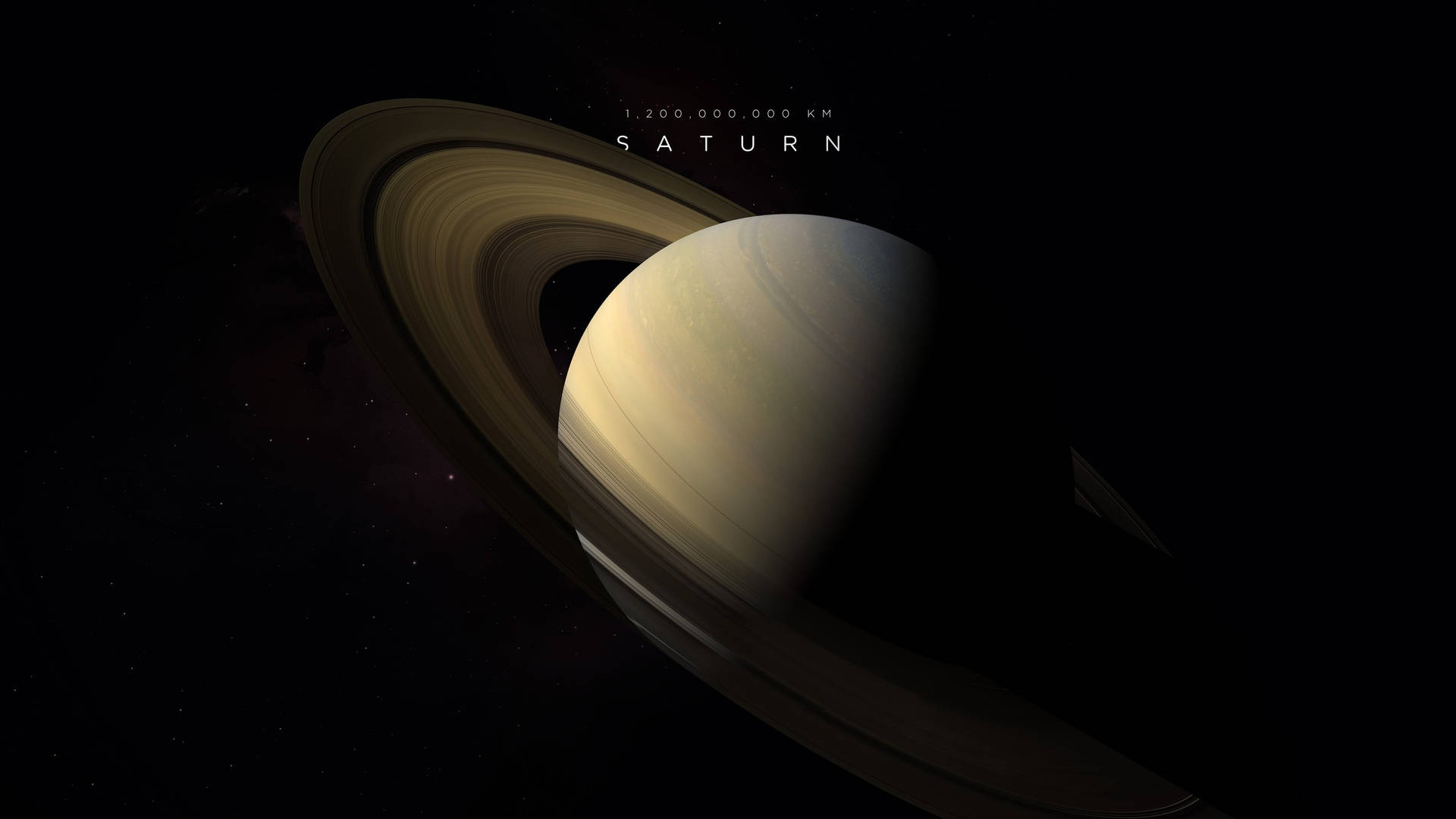 Verre Saturnus 4K — 4K ruimte GIF Muurpapier