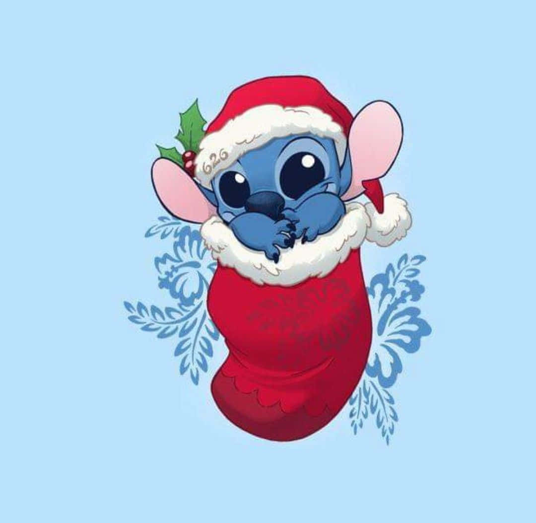Versprei Feestelike Towerkrag met Disney Kersfees Muurpapier