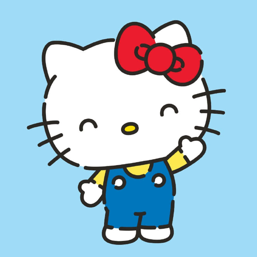 Versprei geluk met Hello Kitty Muurpapier
