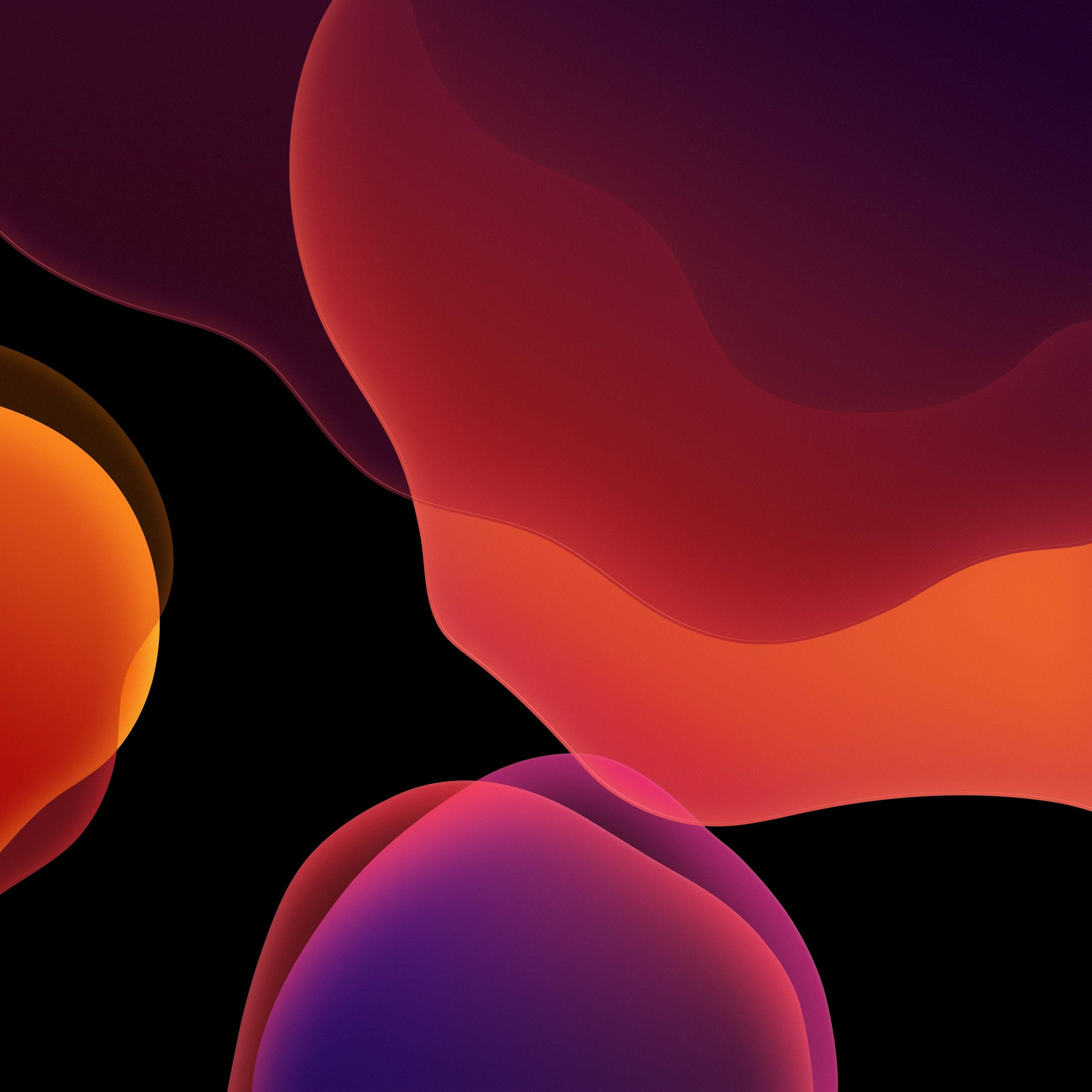 Verstek iOS 13-agtergrond Muurpapier