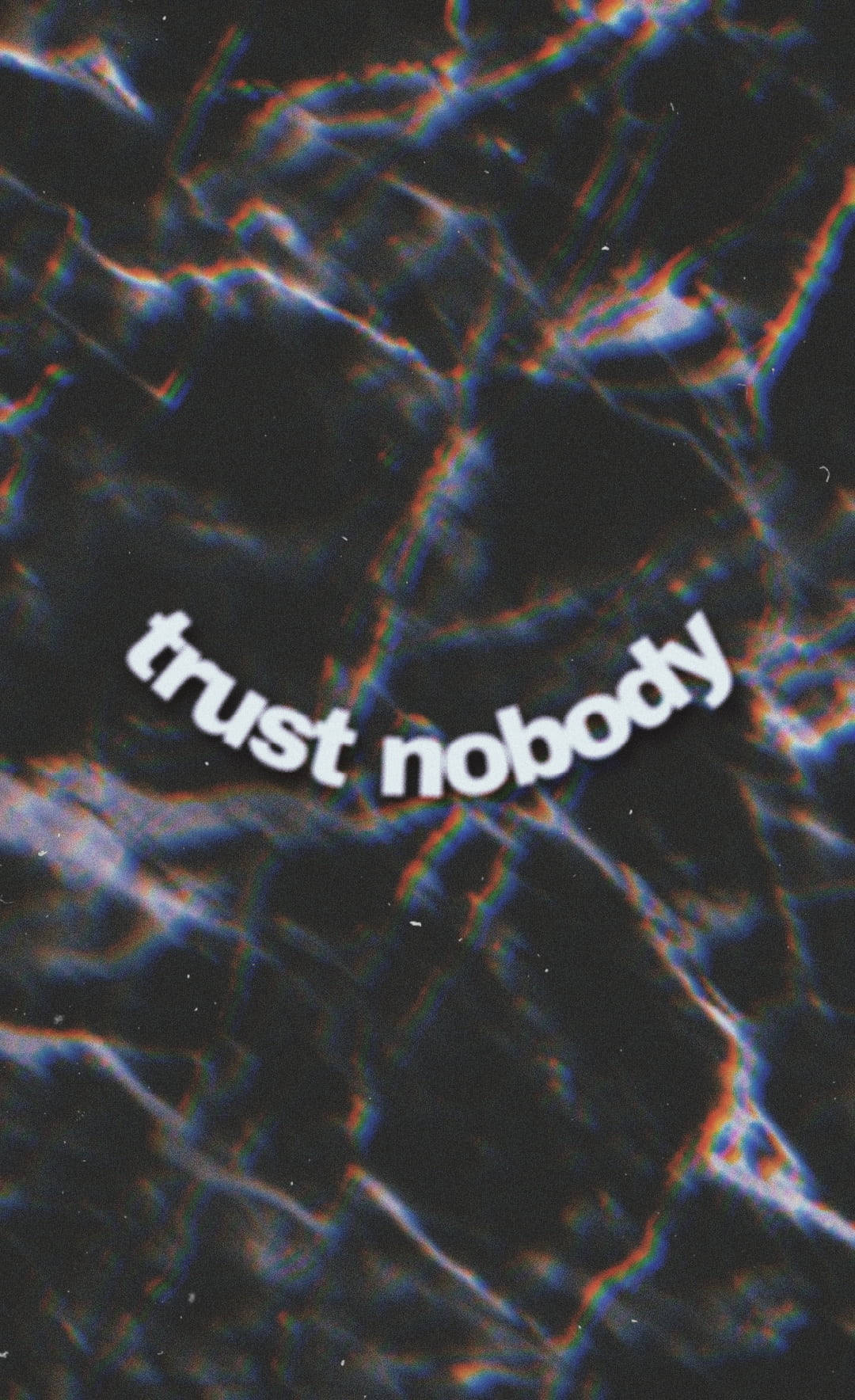 Vertrou Niemand Aanhaling Muurpapier