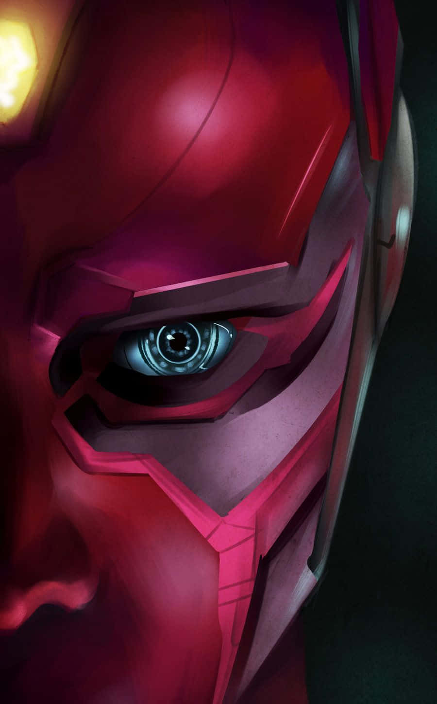 Vibraniumkop van Vision Avengers Muurpapier
