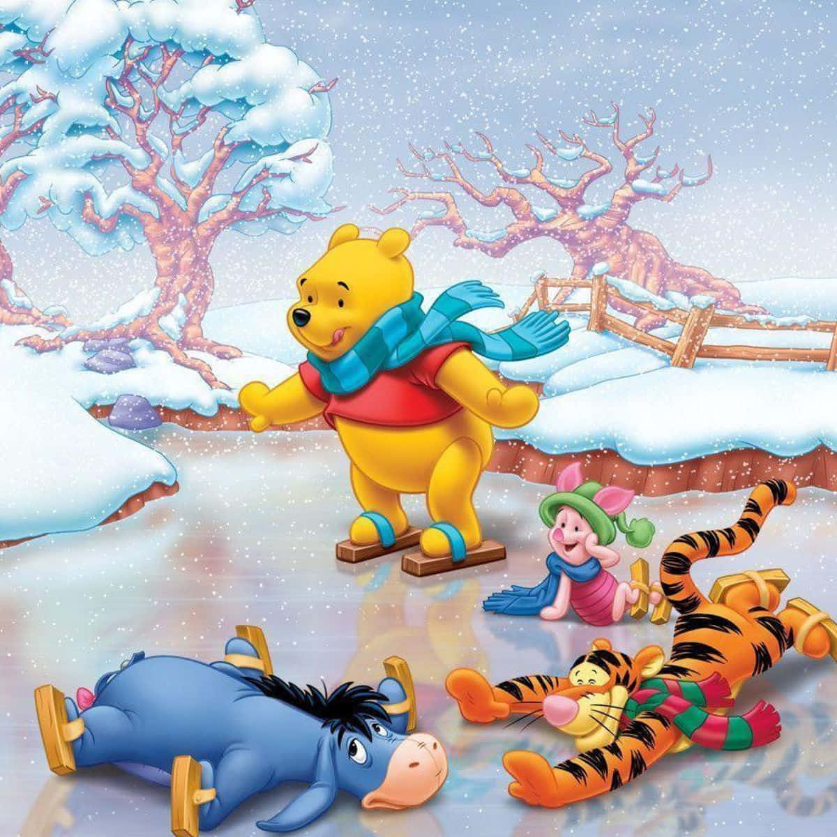 Vier die Magie van Kersfees met Disney Muurpapier
