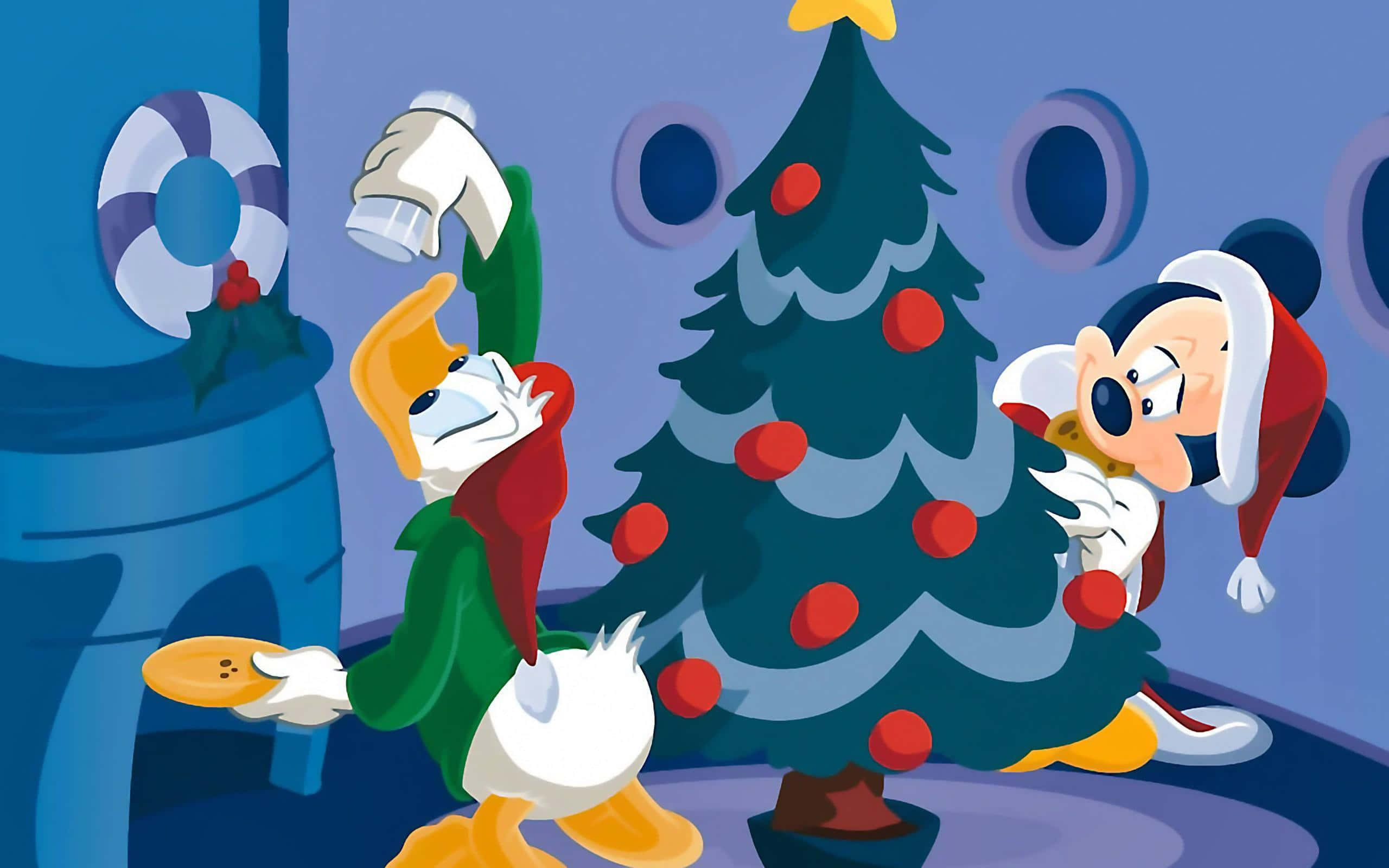 Vier die Magiese Tyd van die Jaar met Disney! Muurpapier