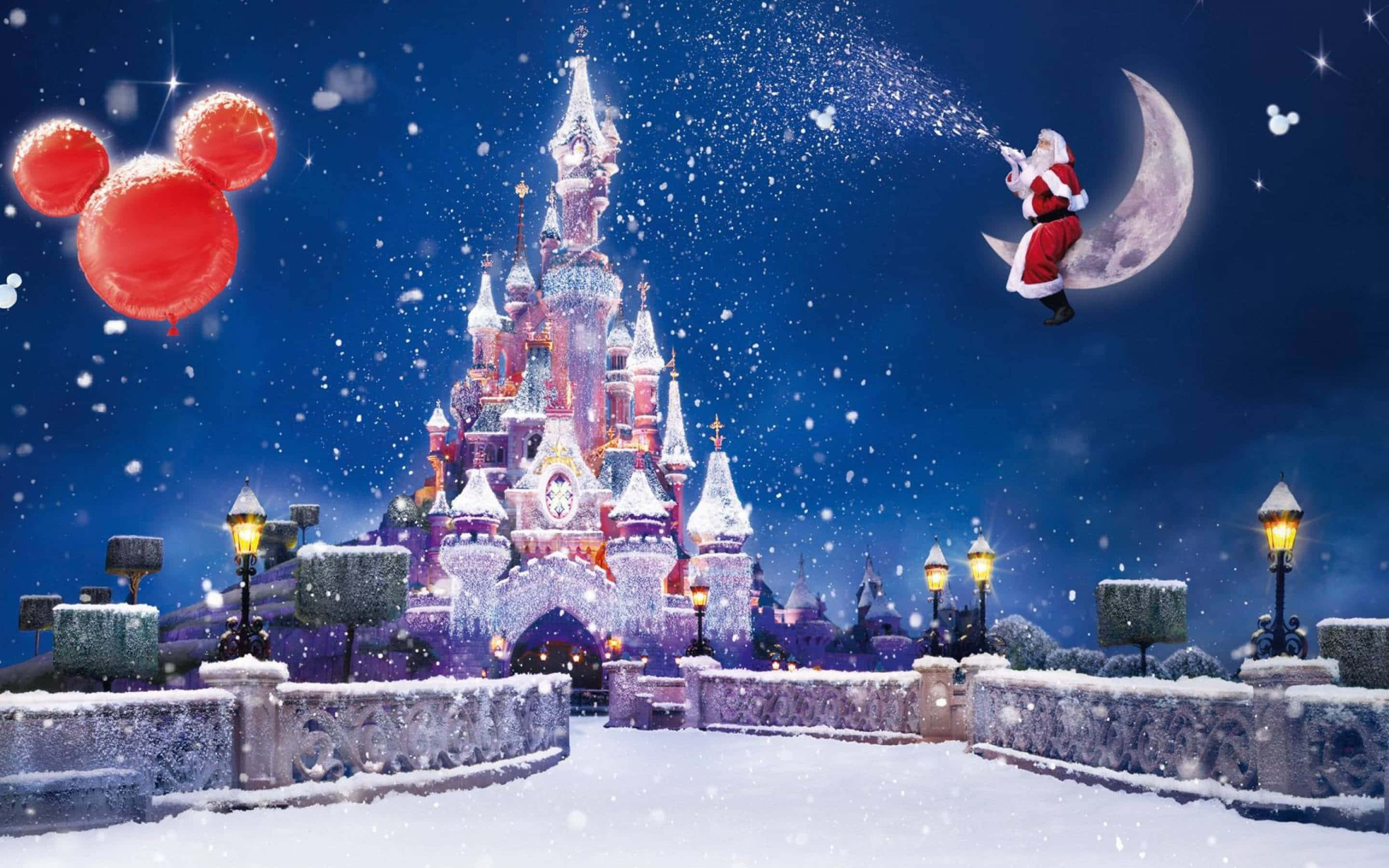 "Vier die Vakansie met die Wonderlike Wêreld van Disney" Muurpapier