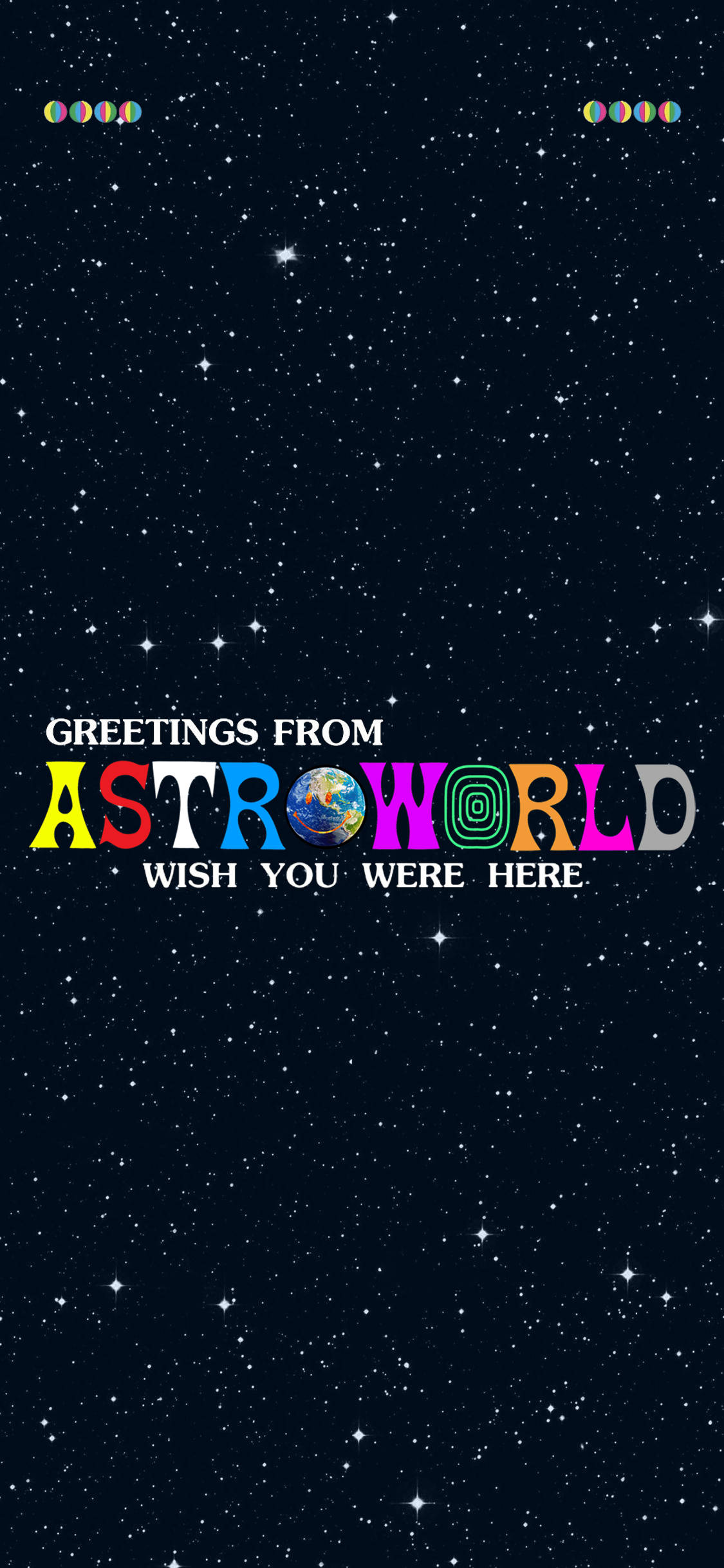 Vier die vrystelling van Travis Scott se Astroworld met hierdie feestelike iPhone-agtergrond Muurpapier
