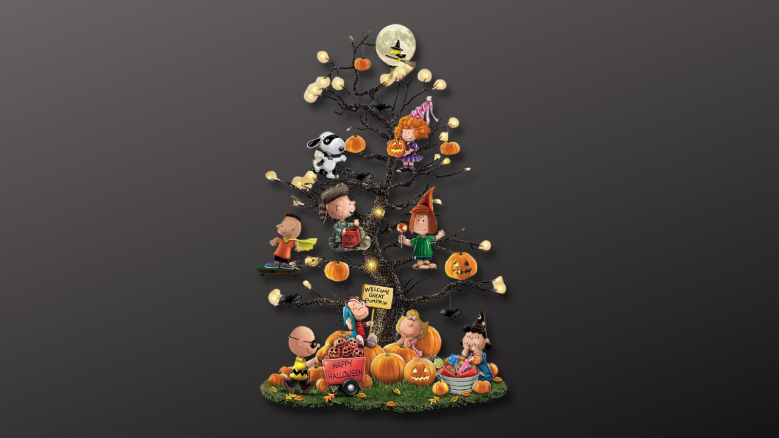 Vier Halloween saam met Charlie Brown! Muurpapier