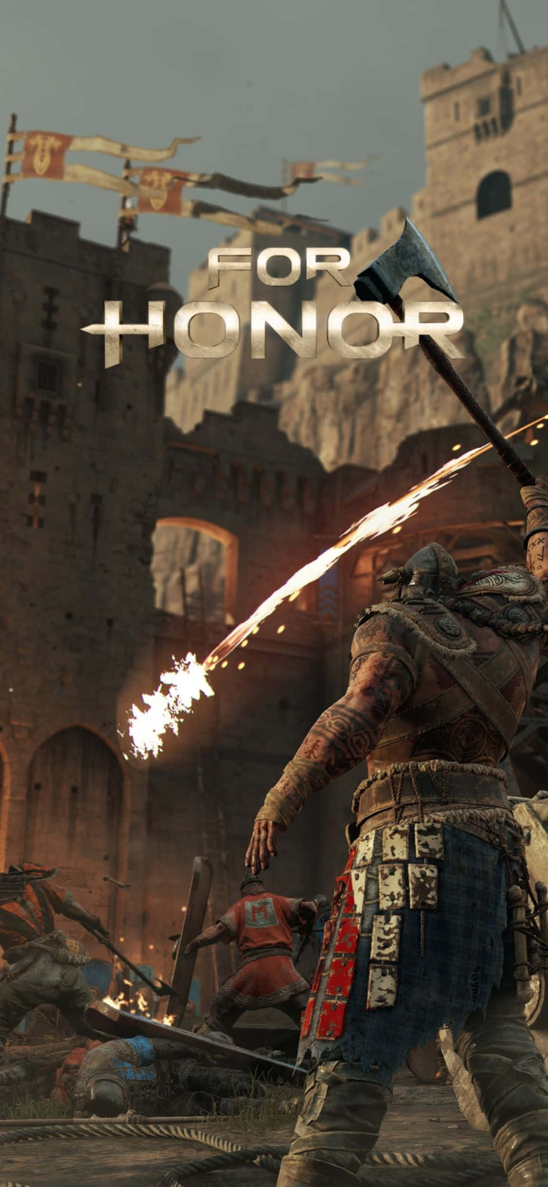 Vier jou heldemoed met die nuwe iPhone Xs For Honor! Muurpapier