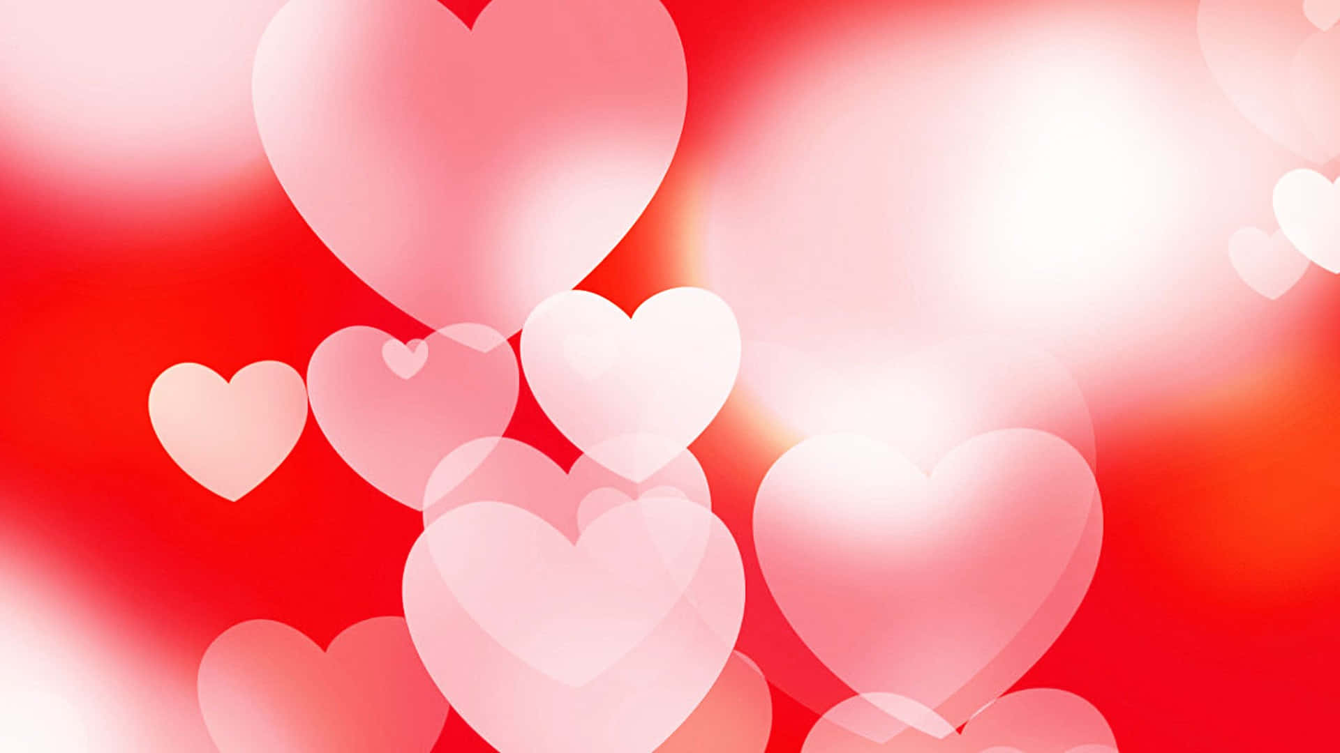 Vier liefde met 'n pragtige hart-agtergrond Muurpapier