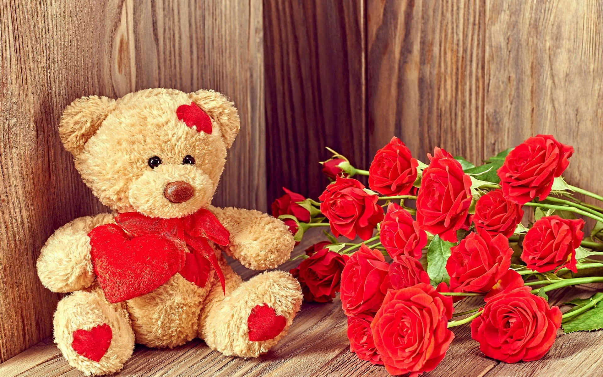 Vier Valentynsdag met Liefde en Oulike Skoonheid! Muurpapier