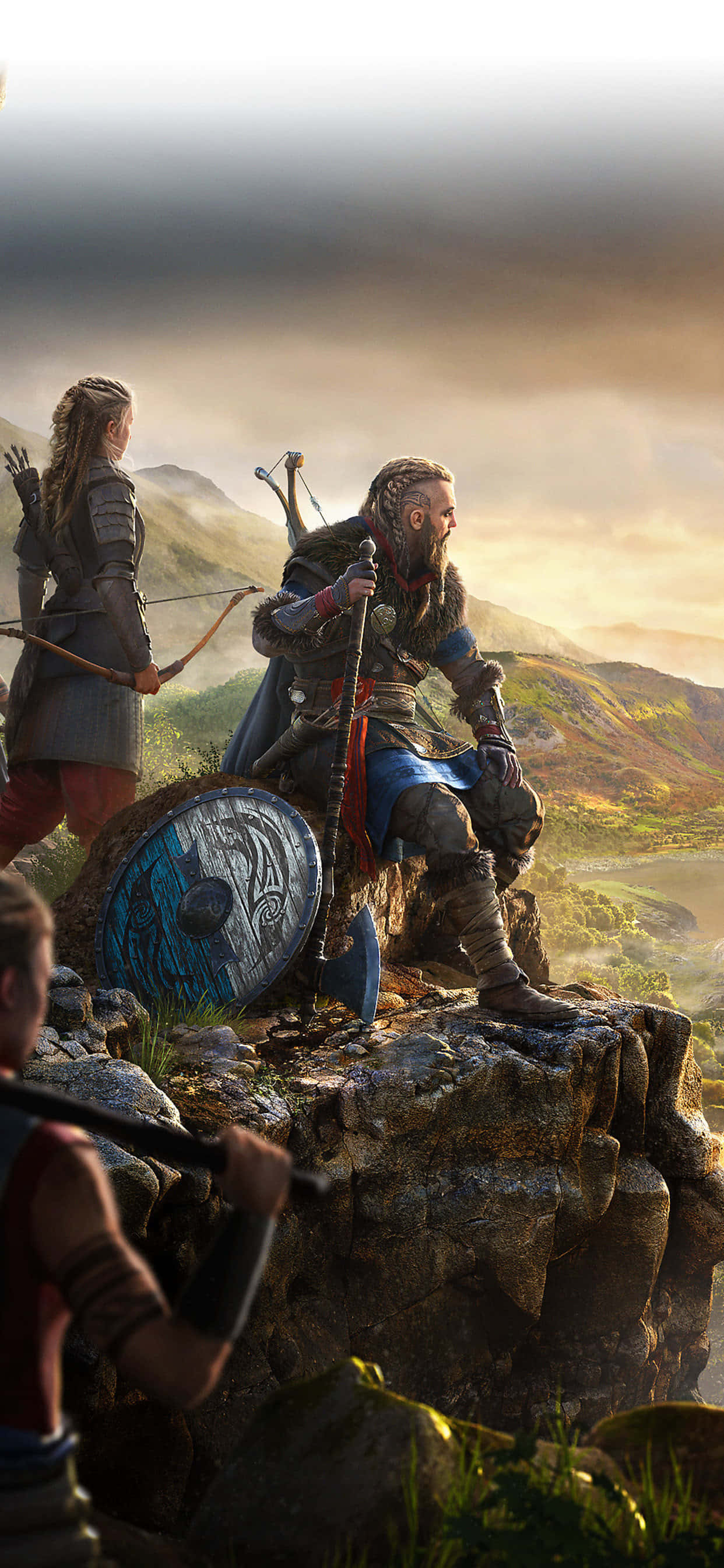 Viking Eivor iPhone Xs Max Assassin's Creed Valhalla Agtergrond Muurpapier