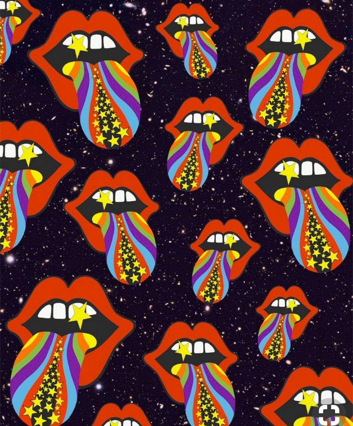 Vind Gemoedsrus met Estetiese Trippy Muurpapier