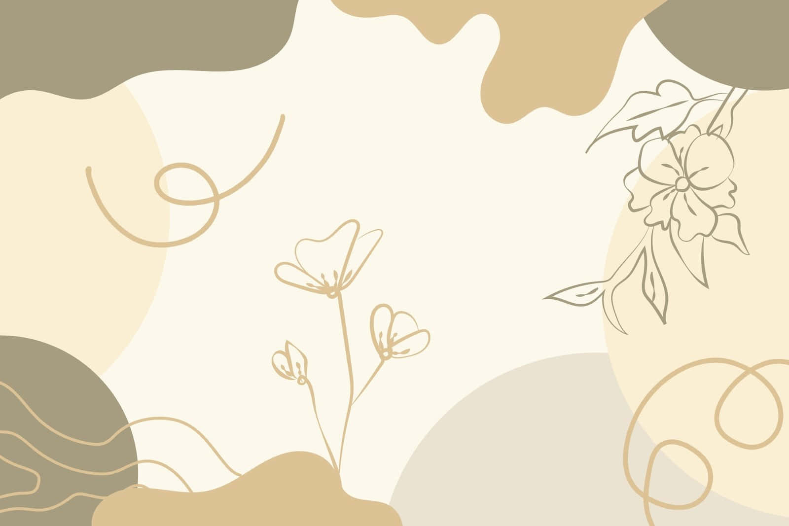 Vind harmonie en balans in die skoonheid van beige Muurpapier