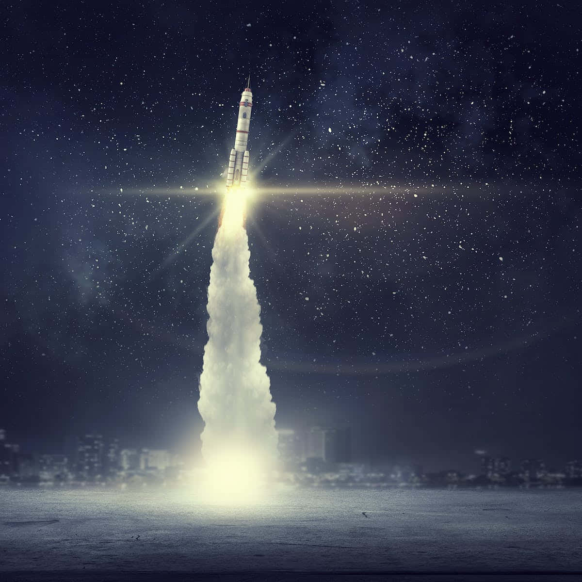 Vind harmonie tussen die sterre met #SpaceAesthetic Muurpapier