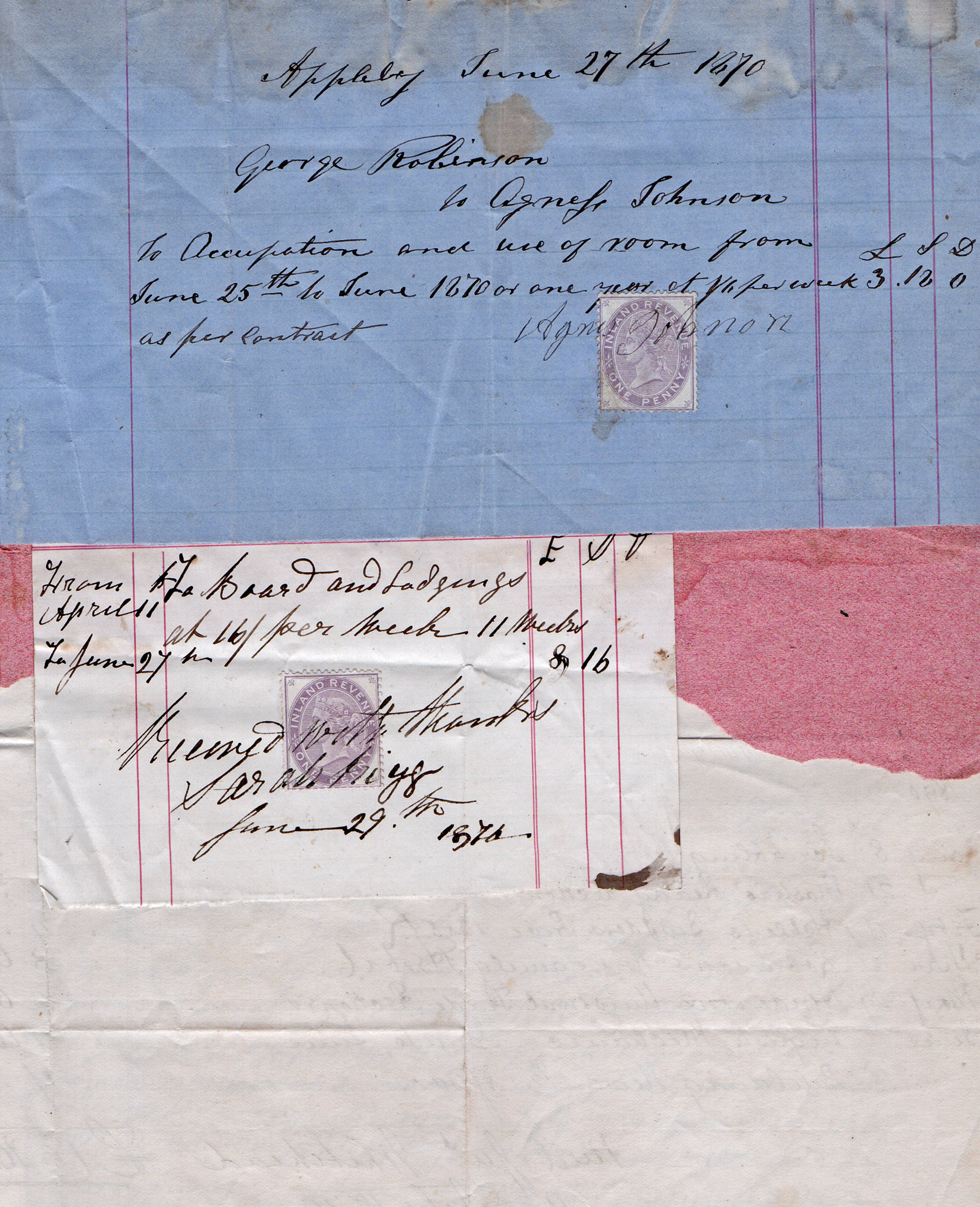 Vintage Briewe Onthul 'n Vergete Storie Muurpapier