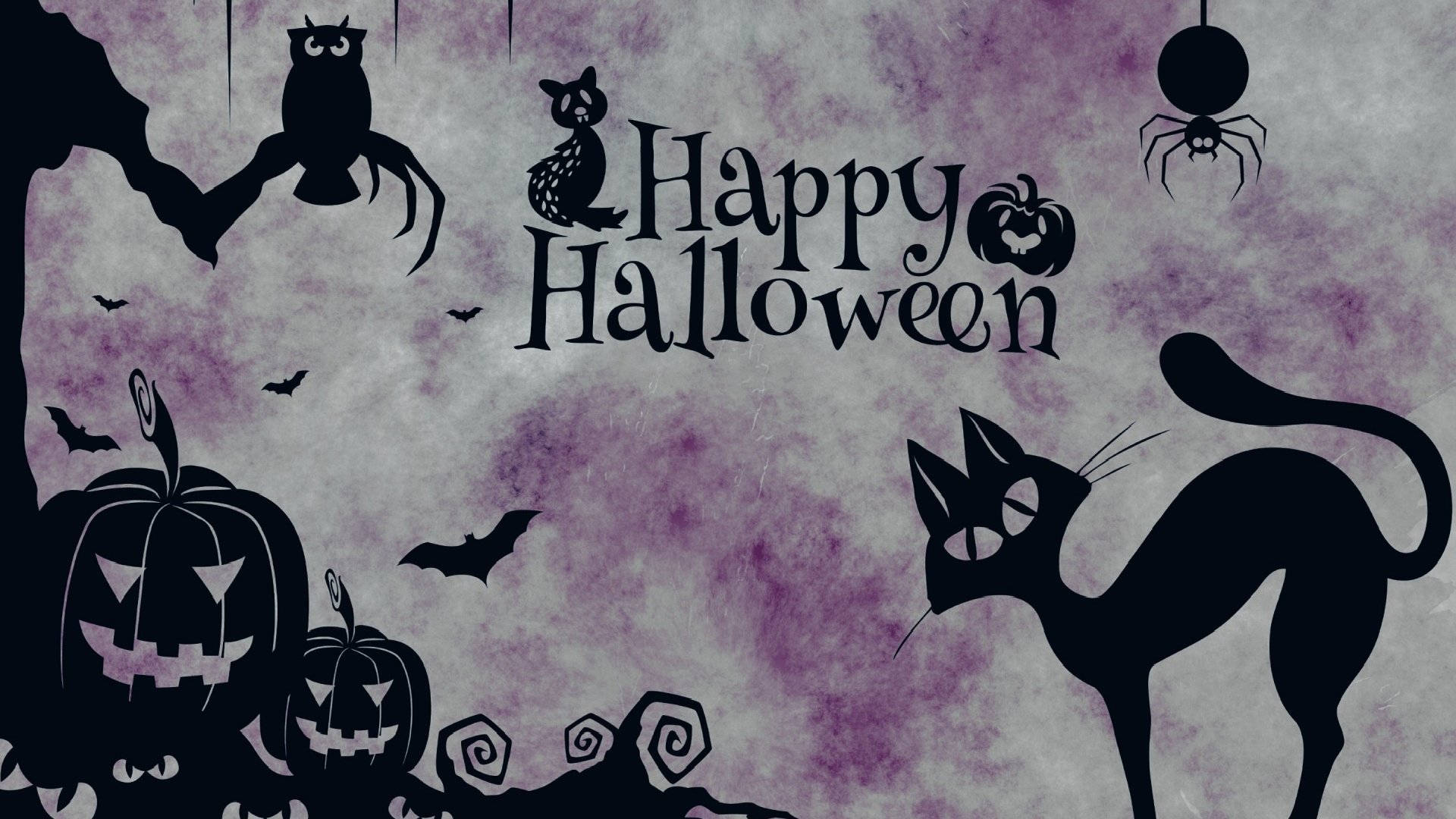 Vintage Halloween Pers Plakkaat Muurpapier