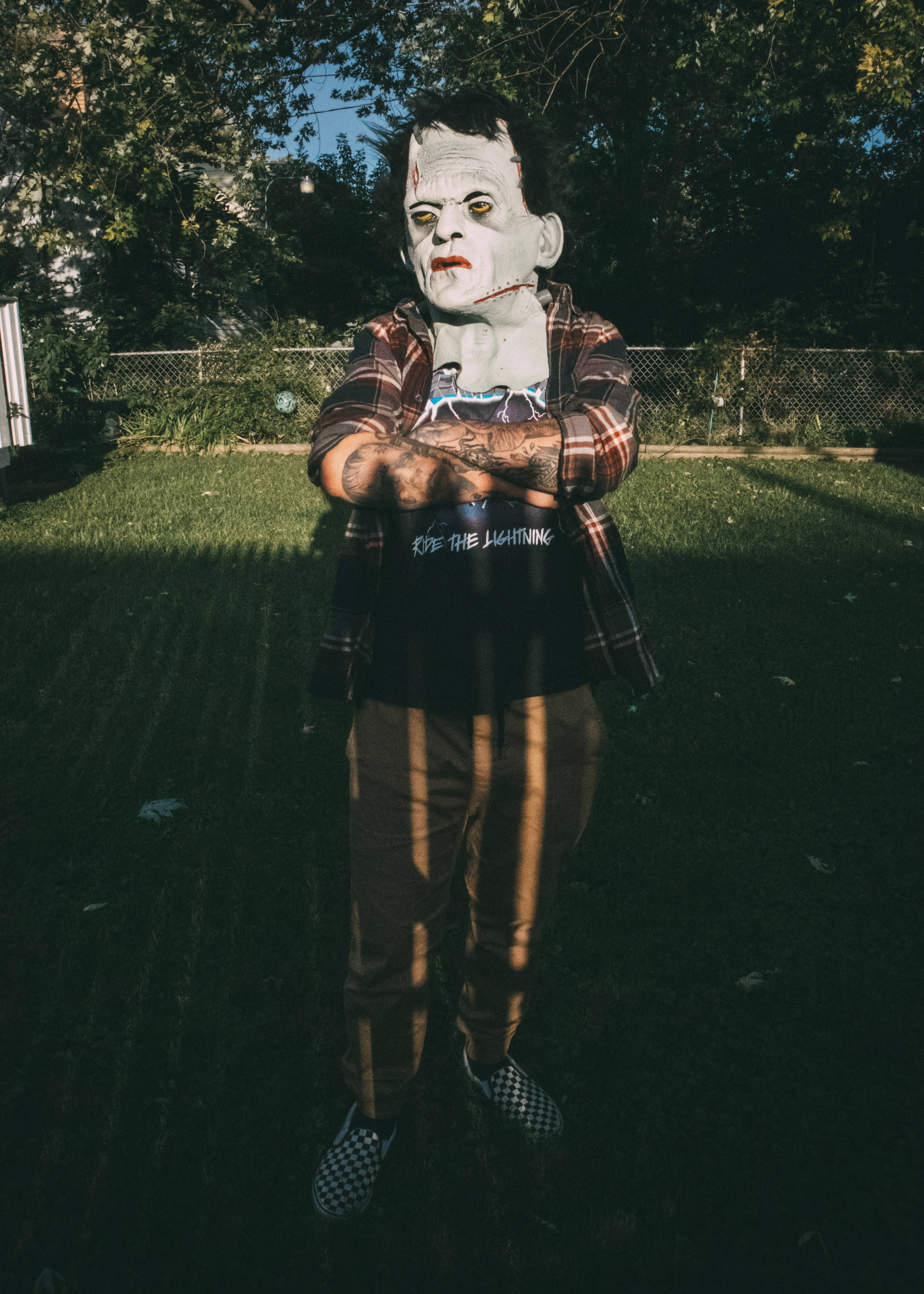 Vintage Halloween-maskot Muurpapier
