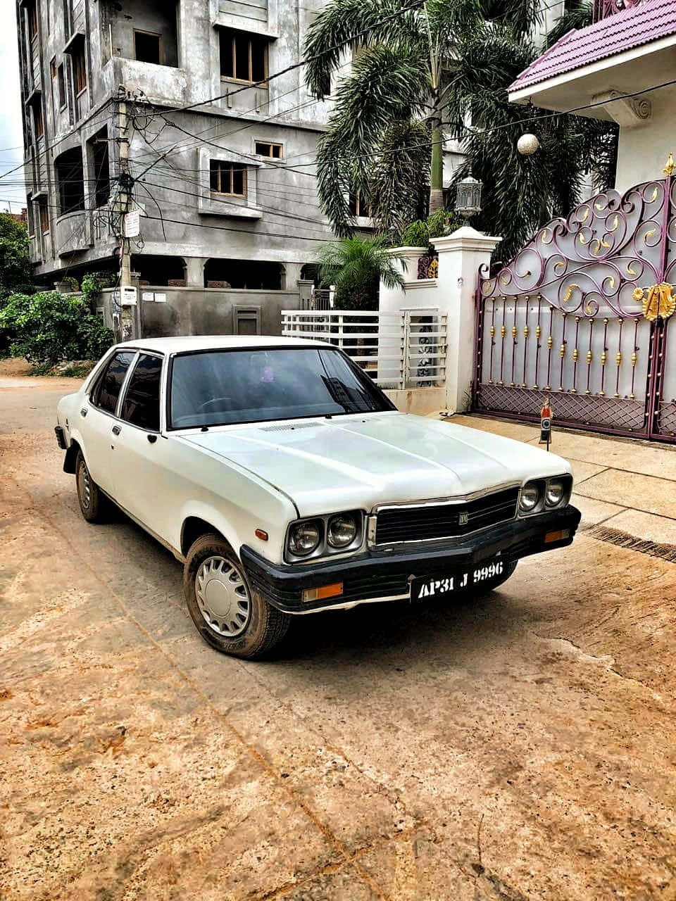 Vintage Hindustan Motors Ambassador Motor Muurpapier