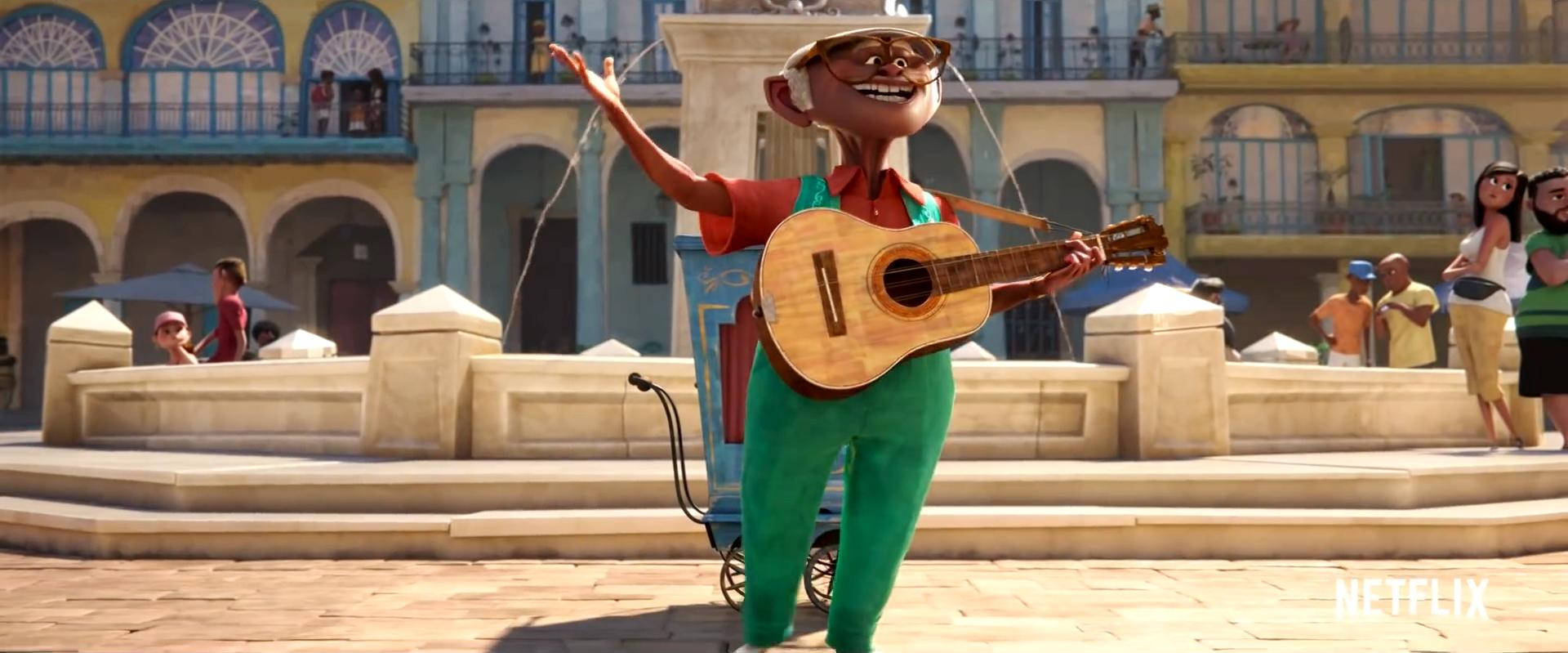 Vivo Andrés Hernández Speel Musiek Muurpapier