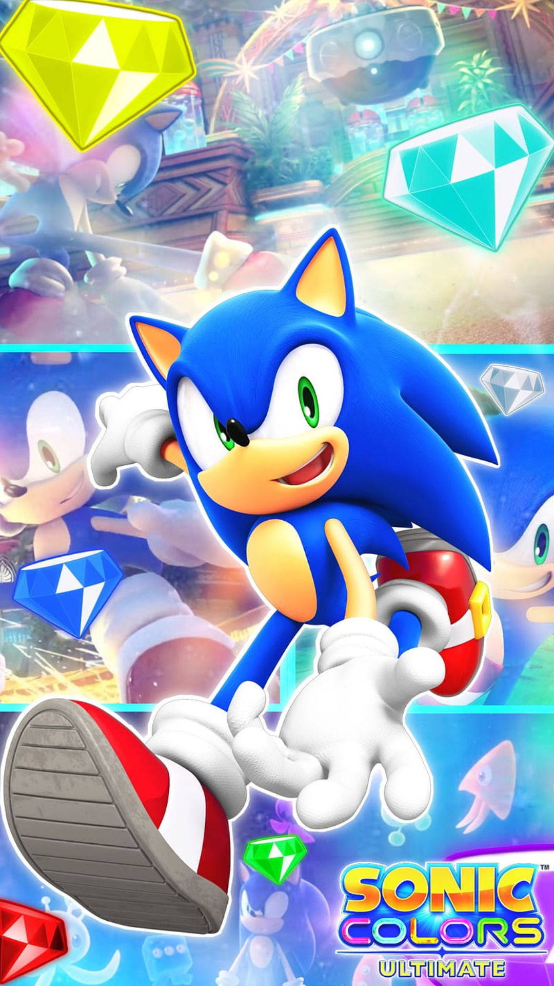 Vlam Deur Met Koel Sonic Muurpapier