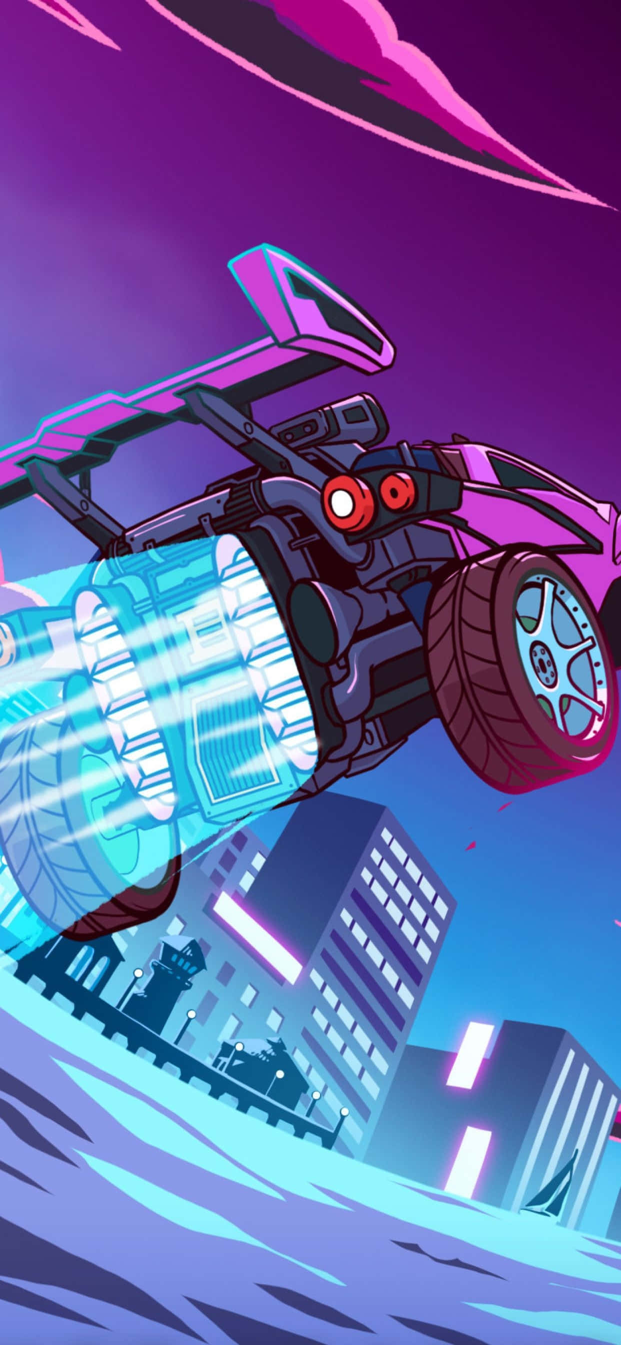 Vlieg Hoog met die iPhone Xs Max en Rocket League Muurpapier