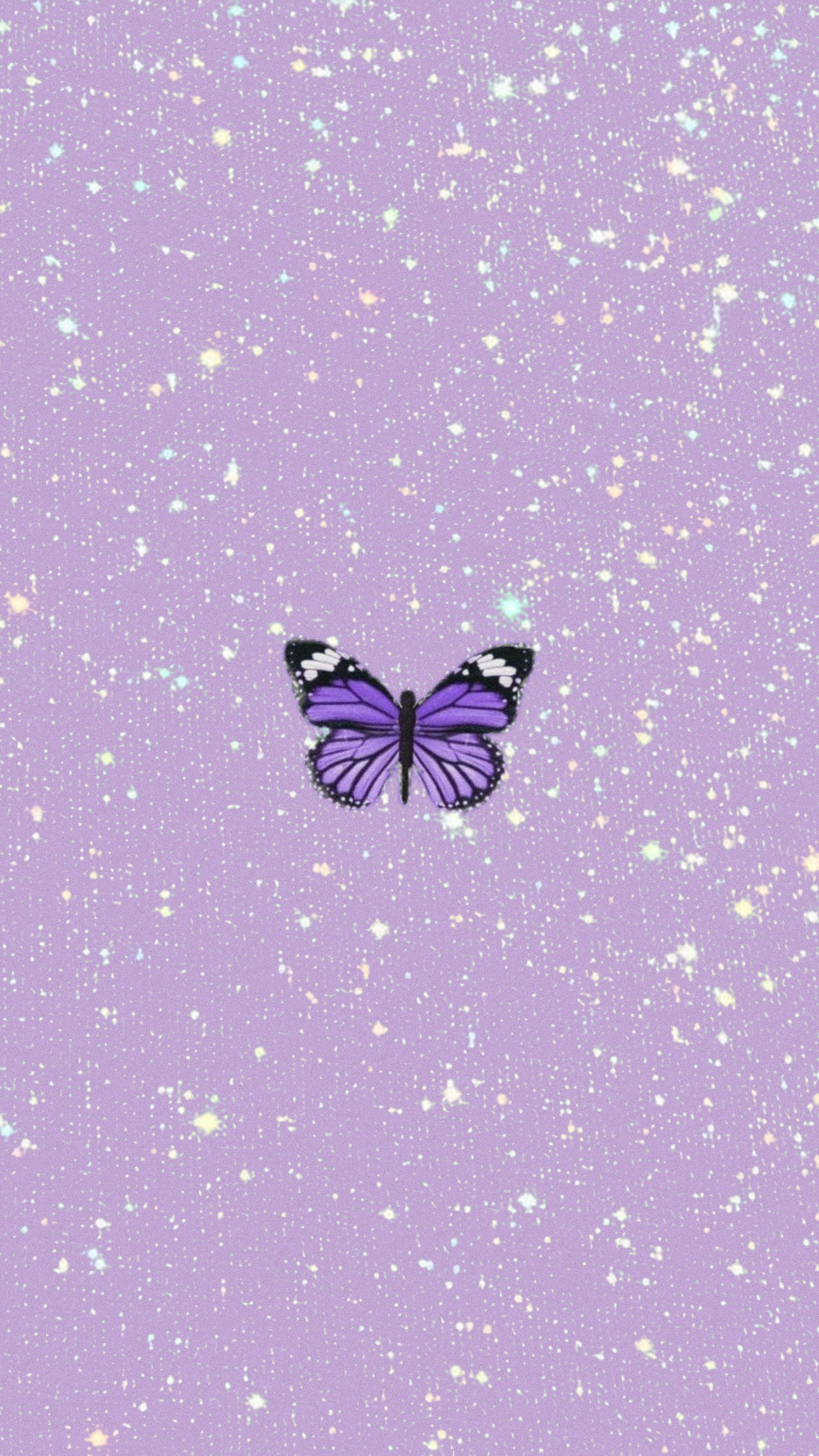 Vlinder Grafiese Kuns Pers Pastel iPhone Muurpapier