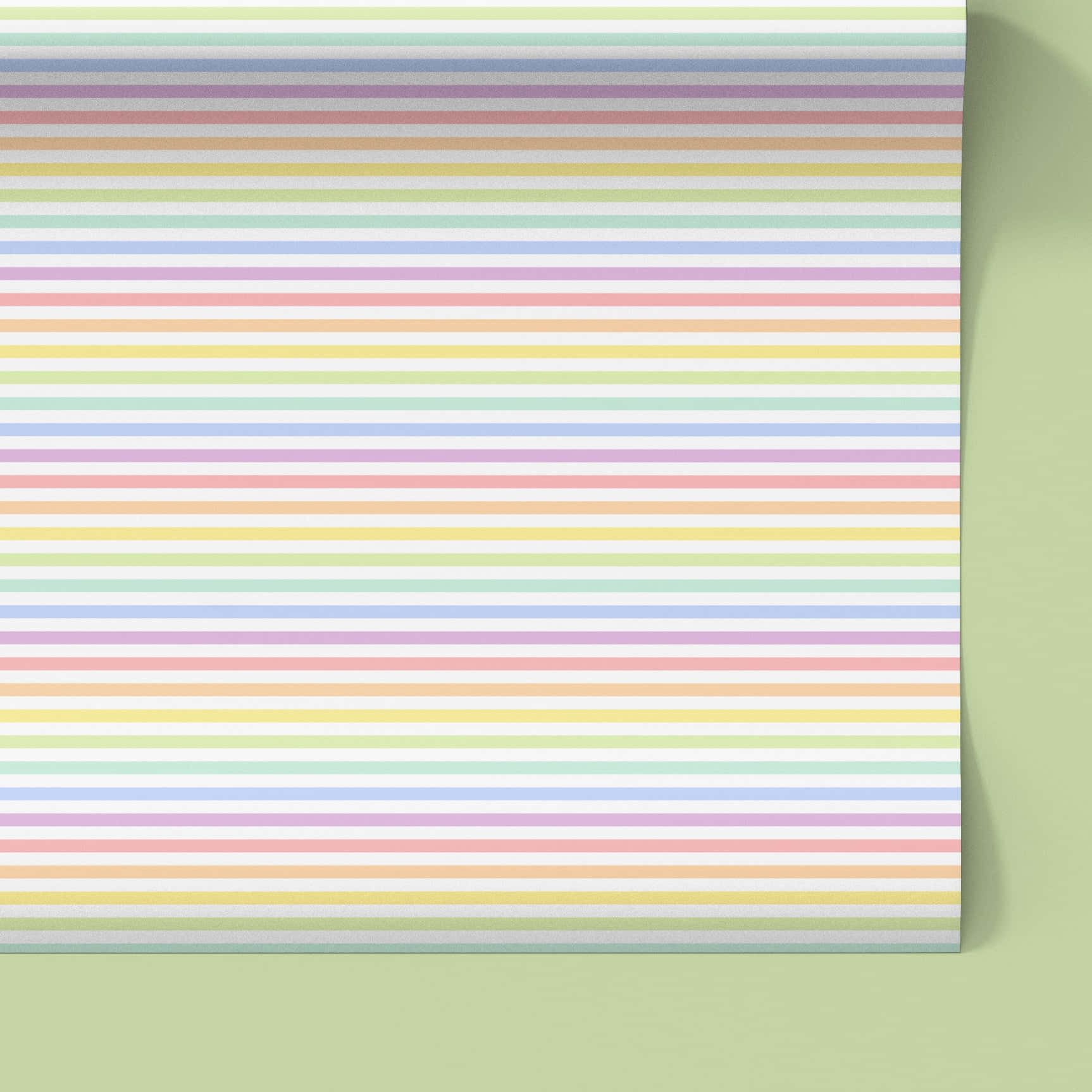 Voeg 'n Knal Kleur by met 'n Dromerige Pastel Reënboog Muurpapier