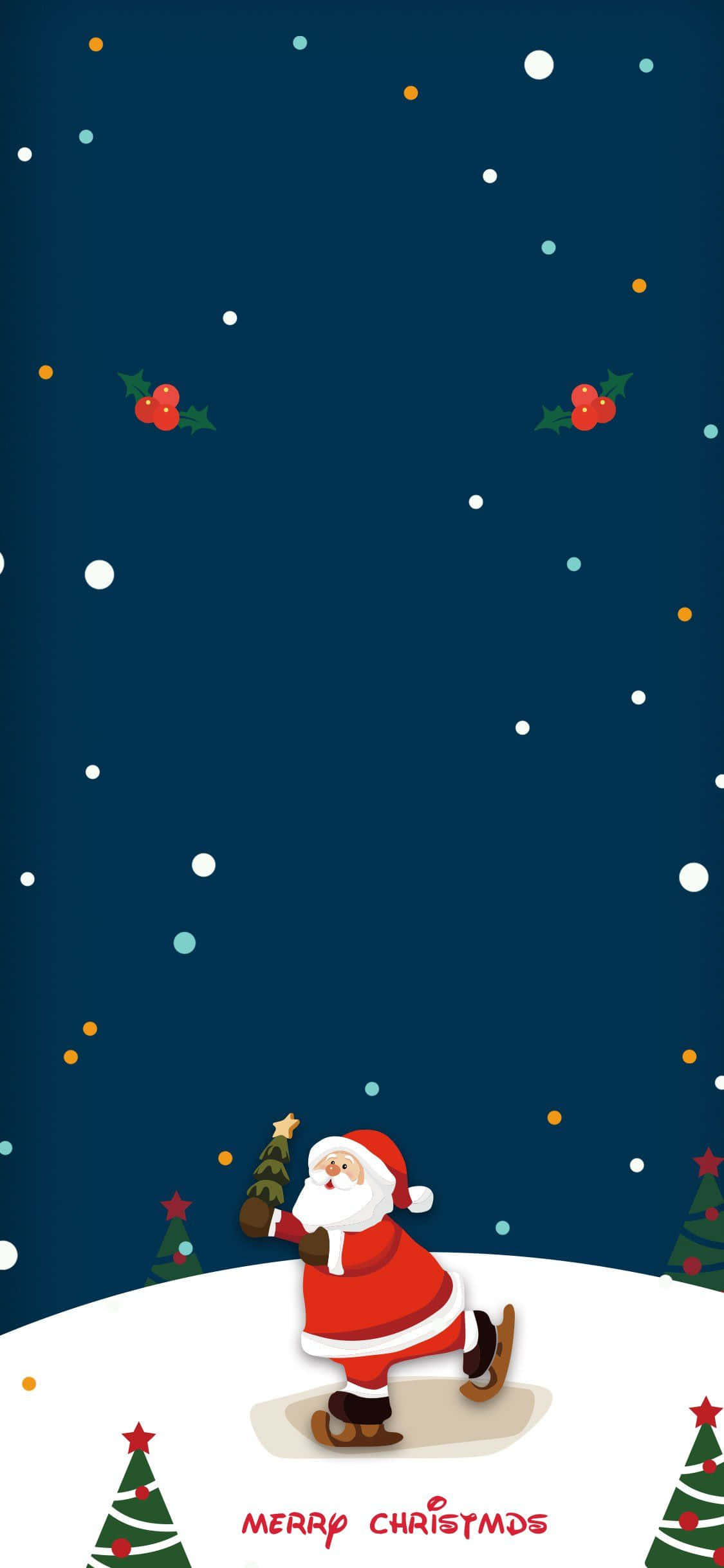 Voeg 'n tikkie vrolikheid by jou Kersfees met hierdie feestelike en prettige iPhone-agtergrond. Muurpapier