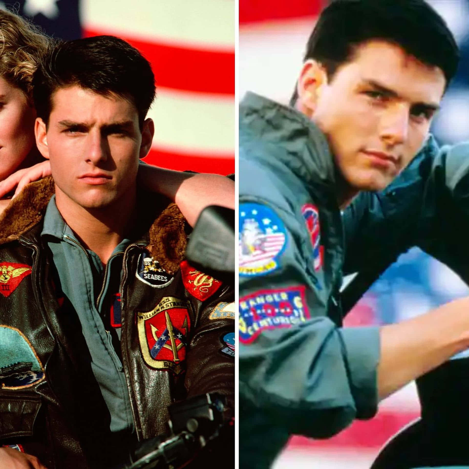 "Voel die behoefte aan spoed met TOP GUN!" Muurpapier