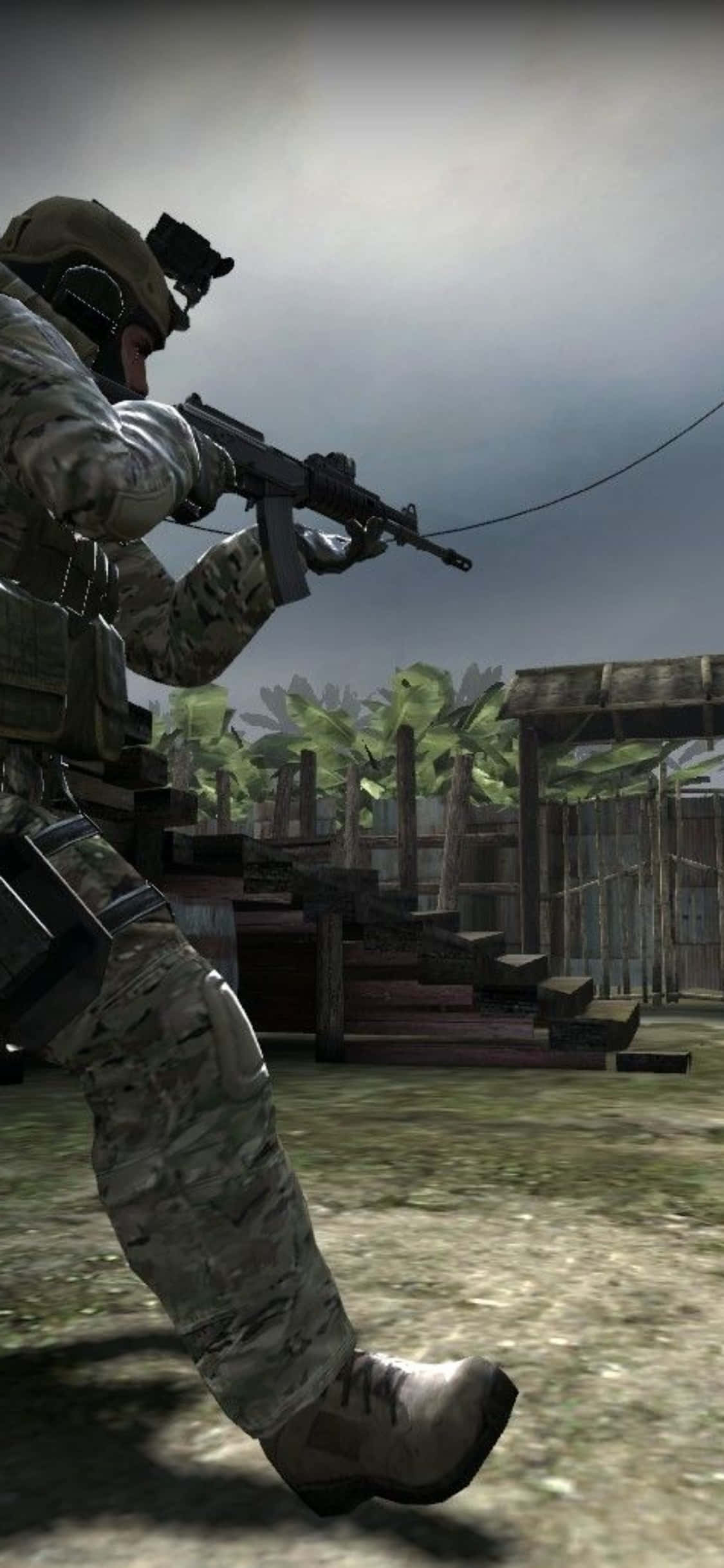 Voel die intensiteit van Counter-Strike Global Offensive op jou iPhone XS Muurpapier