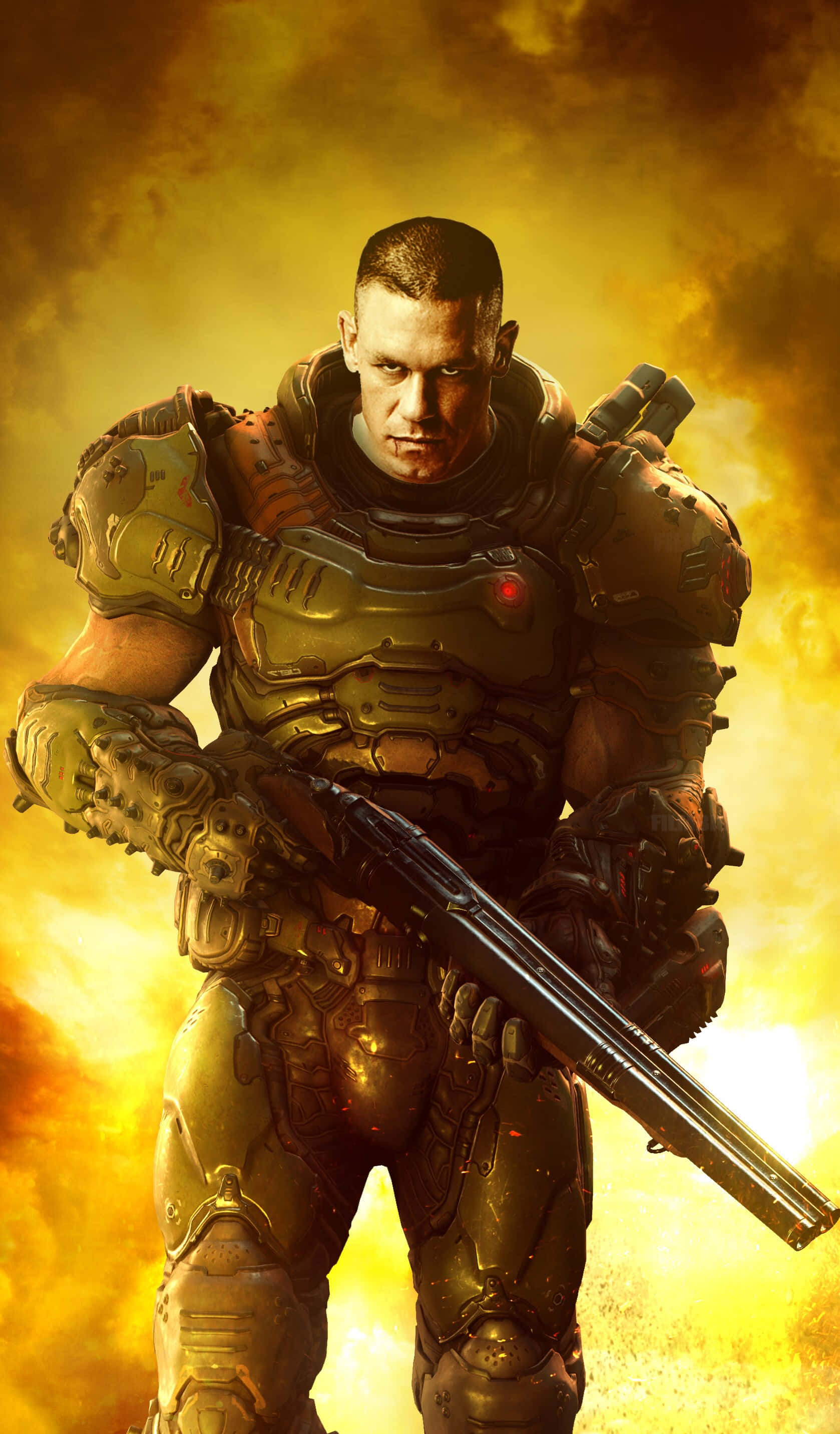 Voel die intensiteit van Gears of War 5 op jou iPhone Xs. Muurpapier