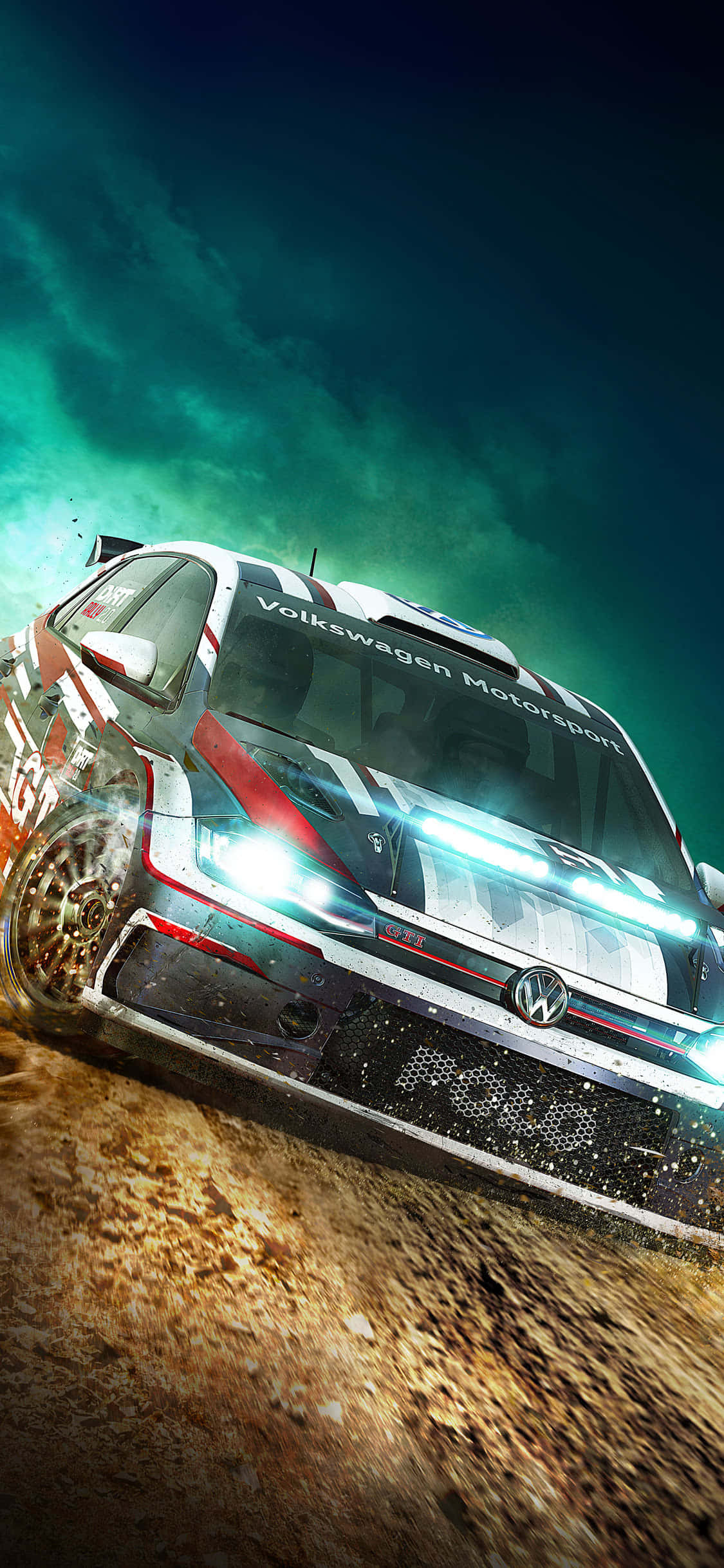 Voel die opwinding om in die bestuurdersitplek te wees met Dirt Rally op iPhone Xs Muurpapier