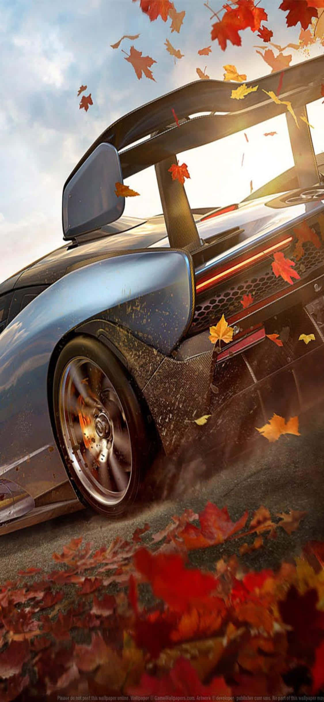 Voel die spoed van die iPhone Xs, verander jou ervaring met Forza Horizon 4 Muurpapier