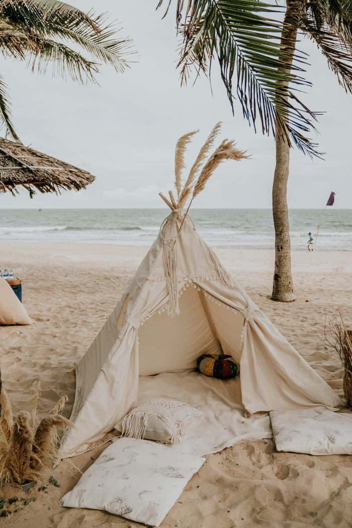 Voel die vryheid van moderne boho-styl. Muurpapier