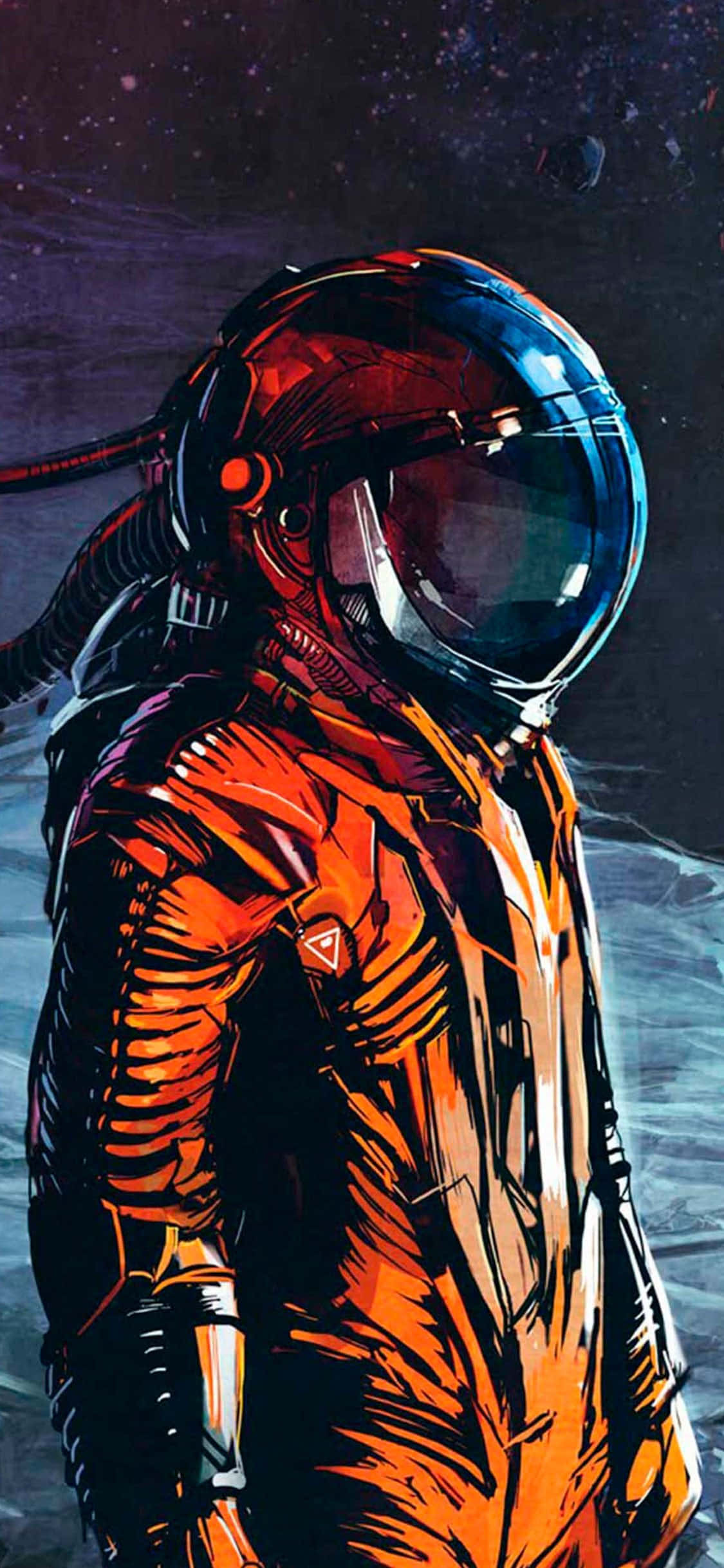 Voel jy uit hierdie wêreld? Kyk na die Astronaut iPhone! Muurpapier