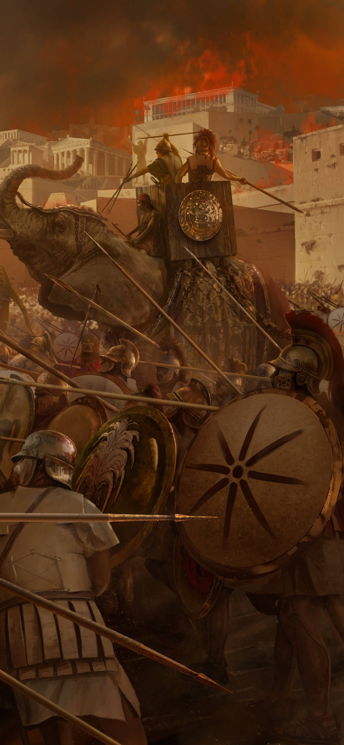 Voer Epiese Oorlogvoering in Rome Total War Muurpapier