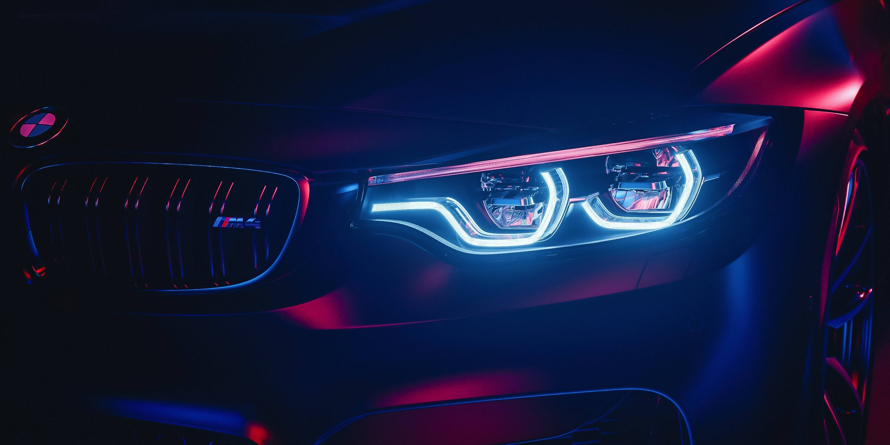 Vol HD BMW M4 Kopligte Muurpapier