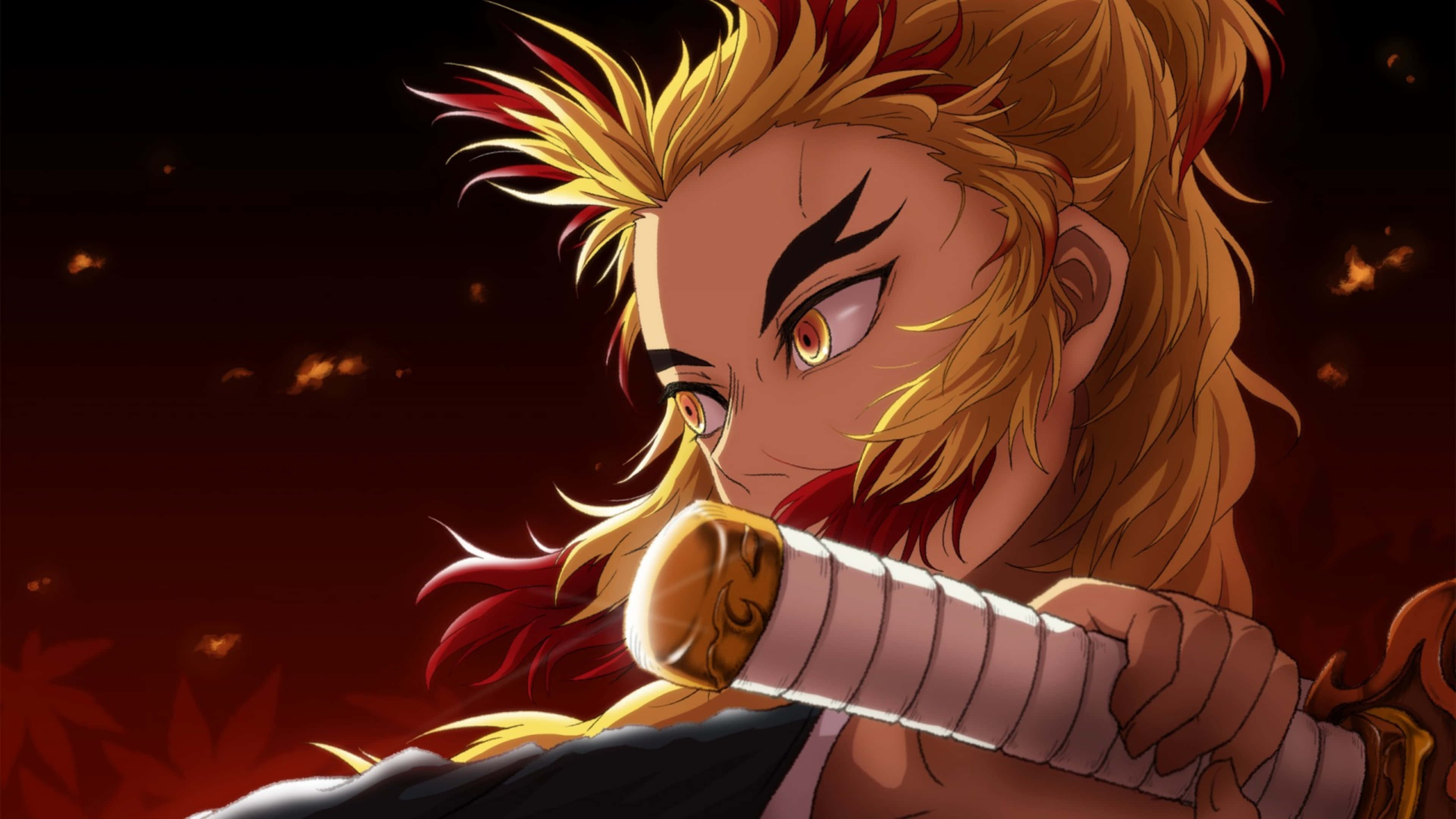 Volg die Skoenlapper en Verslaan Demone in Demon Slayer Muurpapier