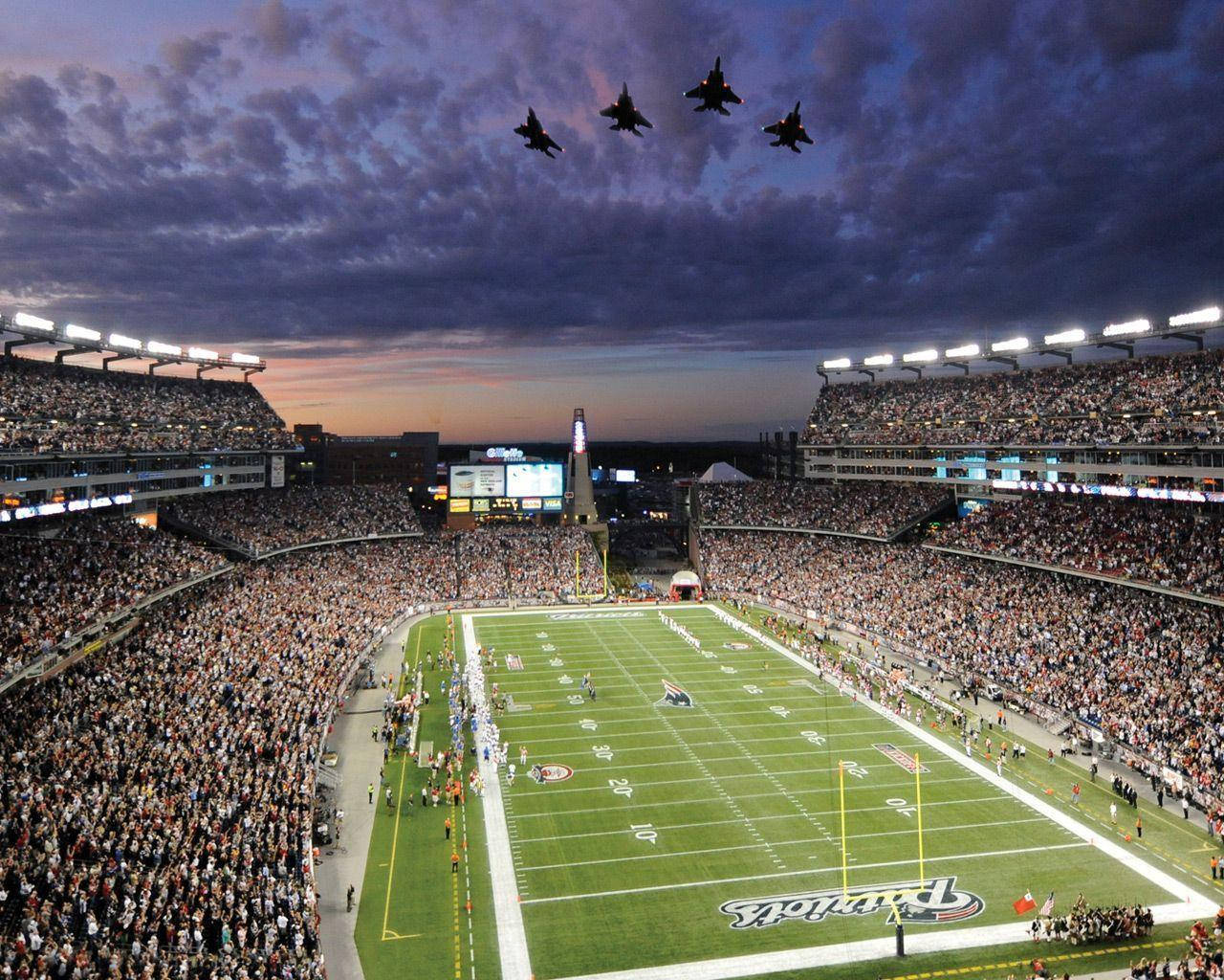 Volgepakte NFL Sokkerstadion Muurpapier