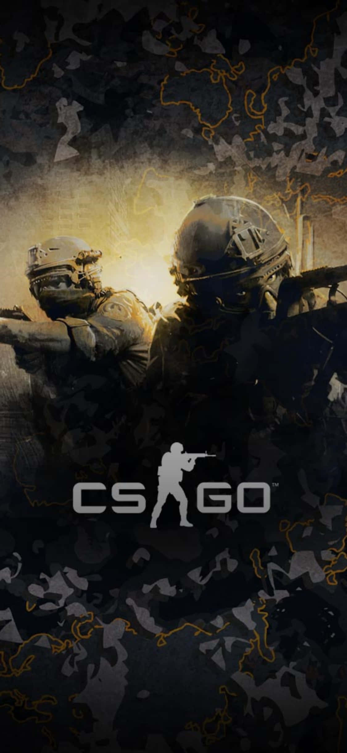 Voltooi jou prestasie met die iPhone XS en Counter-Strike Global Offensive Muurpapier