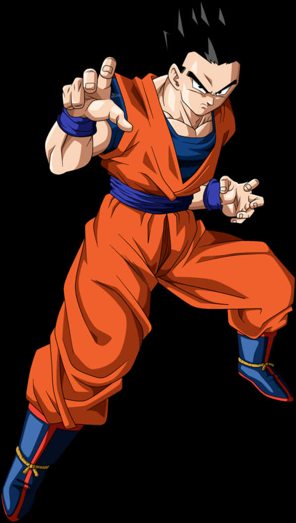Volwasse Gohan Gereed vir Stryd Muurpapier