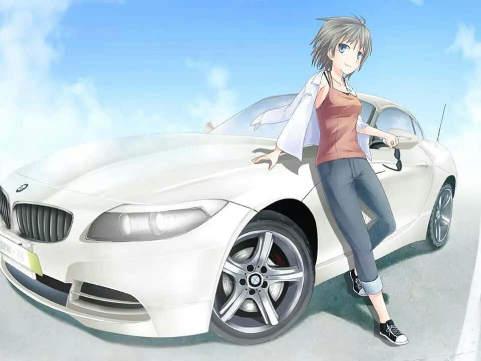 Voorbereiding vir 'n Nag uit in die Anime-motor Muurpapier