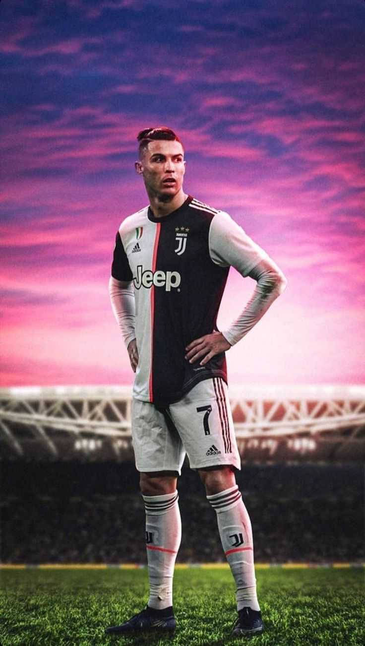 Voormalige Juventus-spanlid Ronaldo iPhone Muurpapier