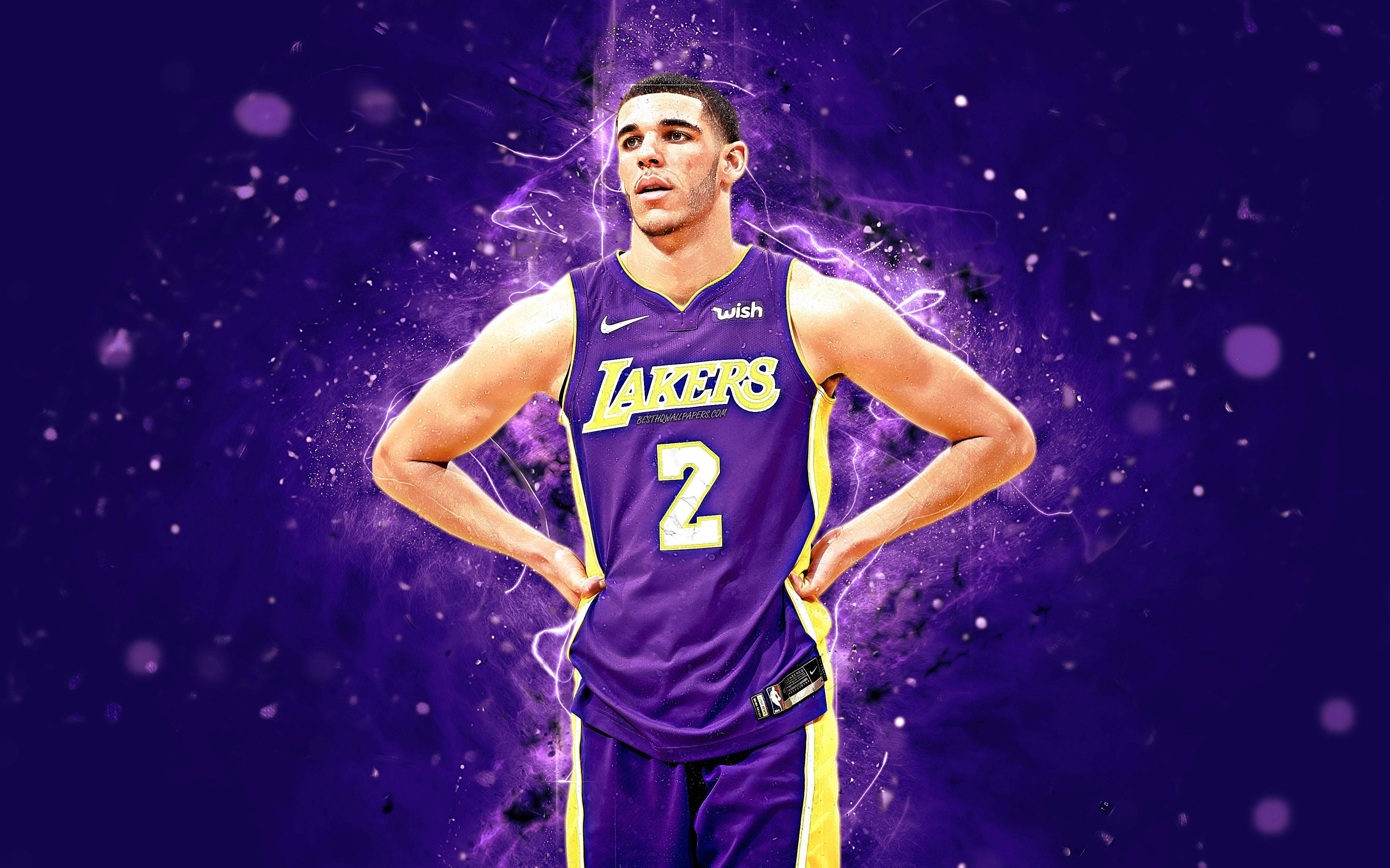 Voormalige Lakers-speler Lonzo Ball Muurpapier