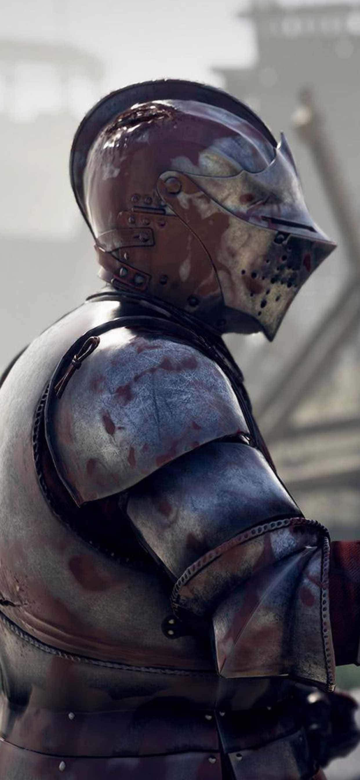 "Voorraadfoto van iPhone XS Max met Mordhau-speletjie" Muurpapier